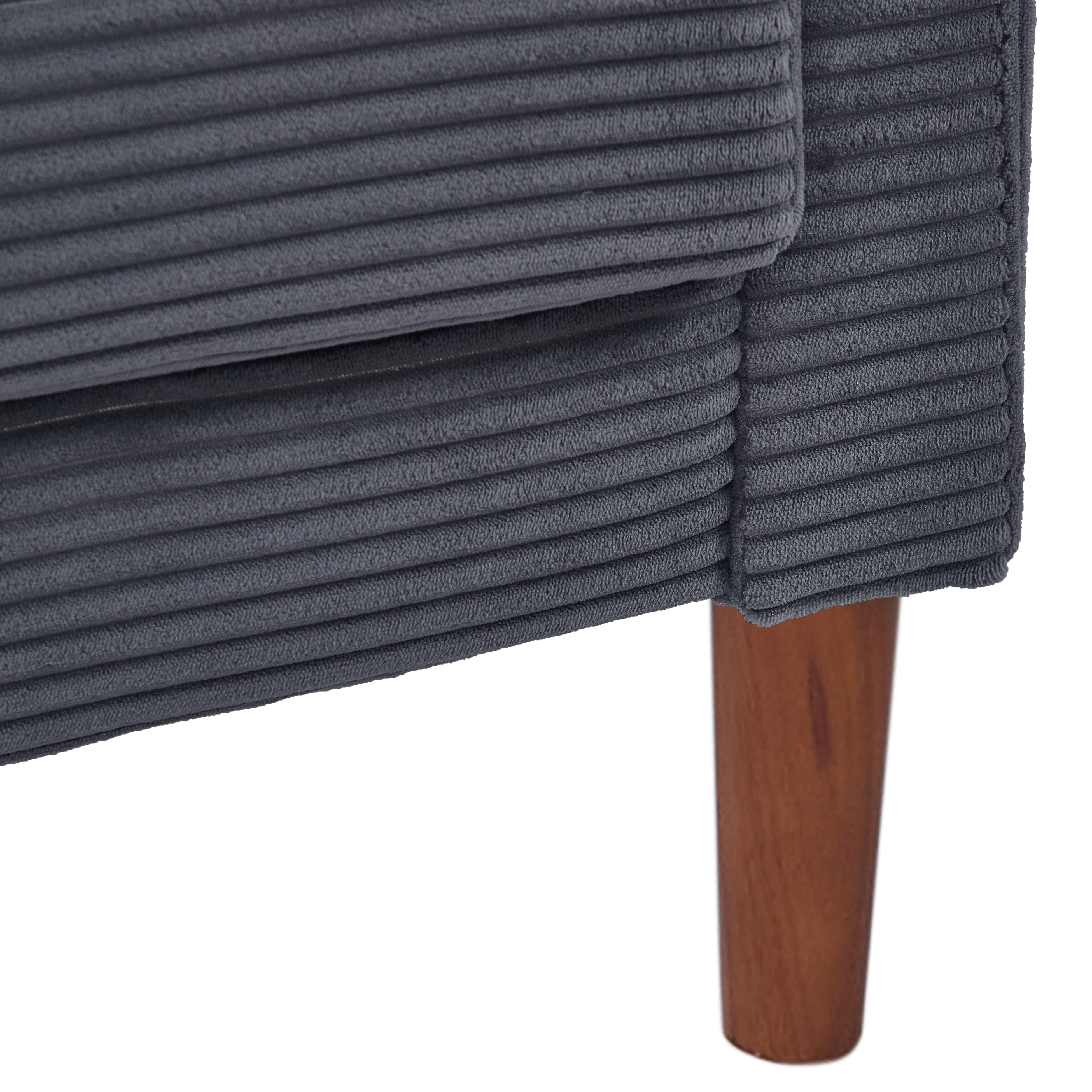 2-Seater Sofa, Modern Loveseat with Tufted Back and Solid Wood Legs 2-Seater Sofa, Modern Loveseat with Tufted Back and Solid Wood Legs