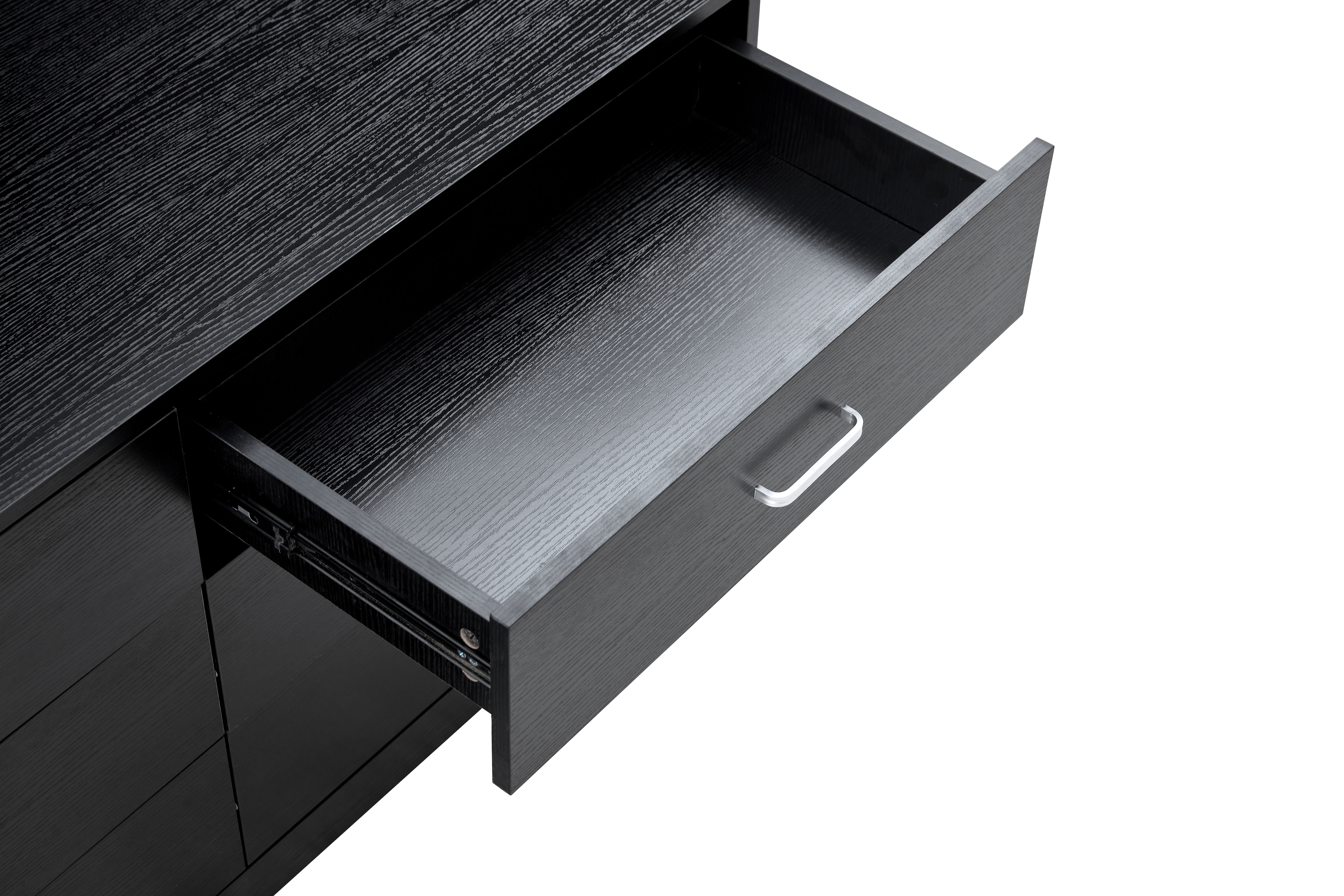 WOOD MDF BOARDS, 6 Drawers Dresser, Black_voghion.com