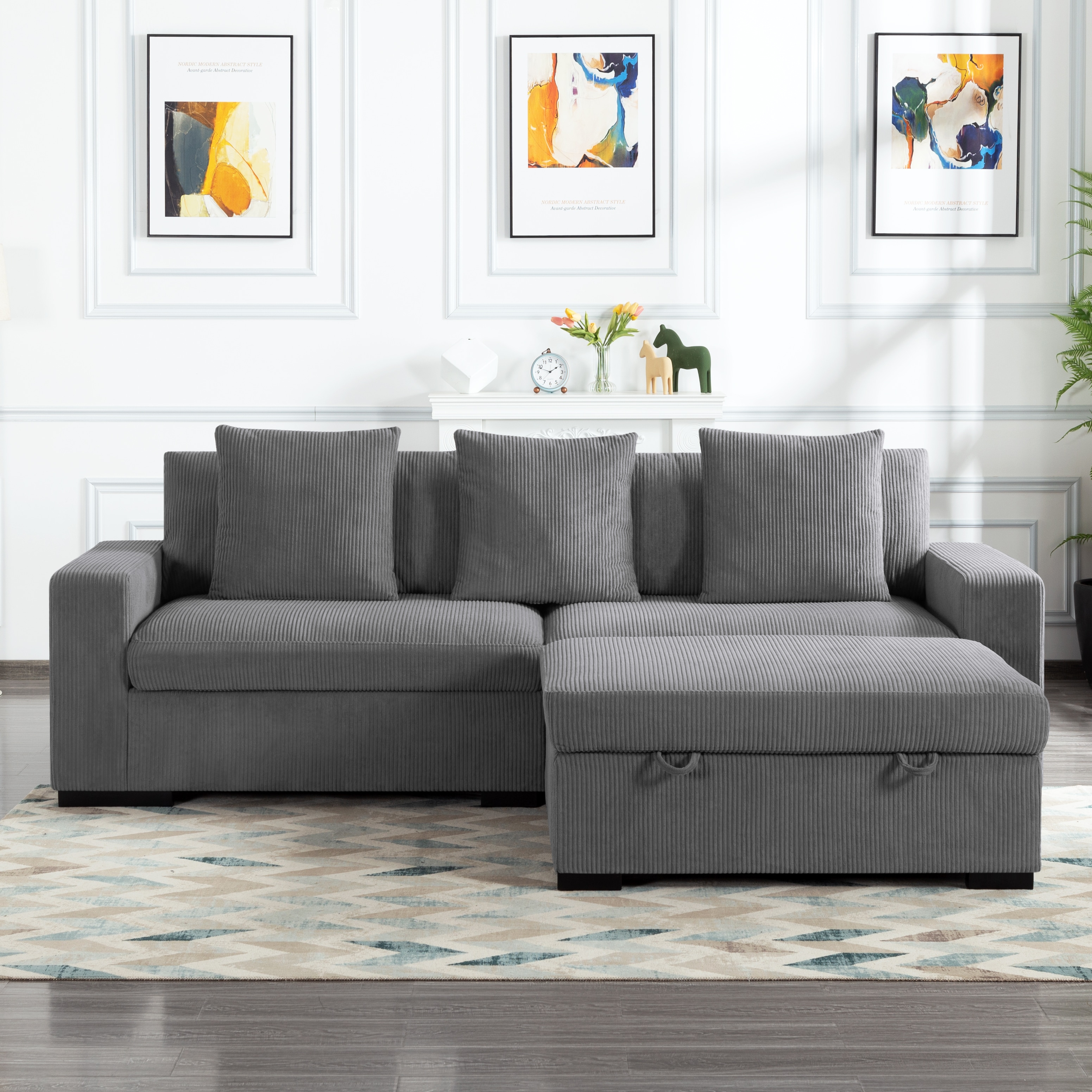 103.5” Modular Sectional Sofa with ottoman 103.5” Modular Sectional Sofa with ottoman