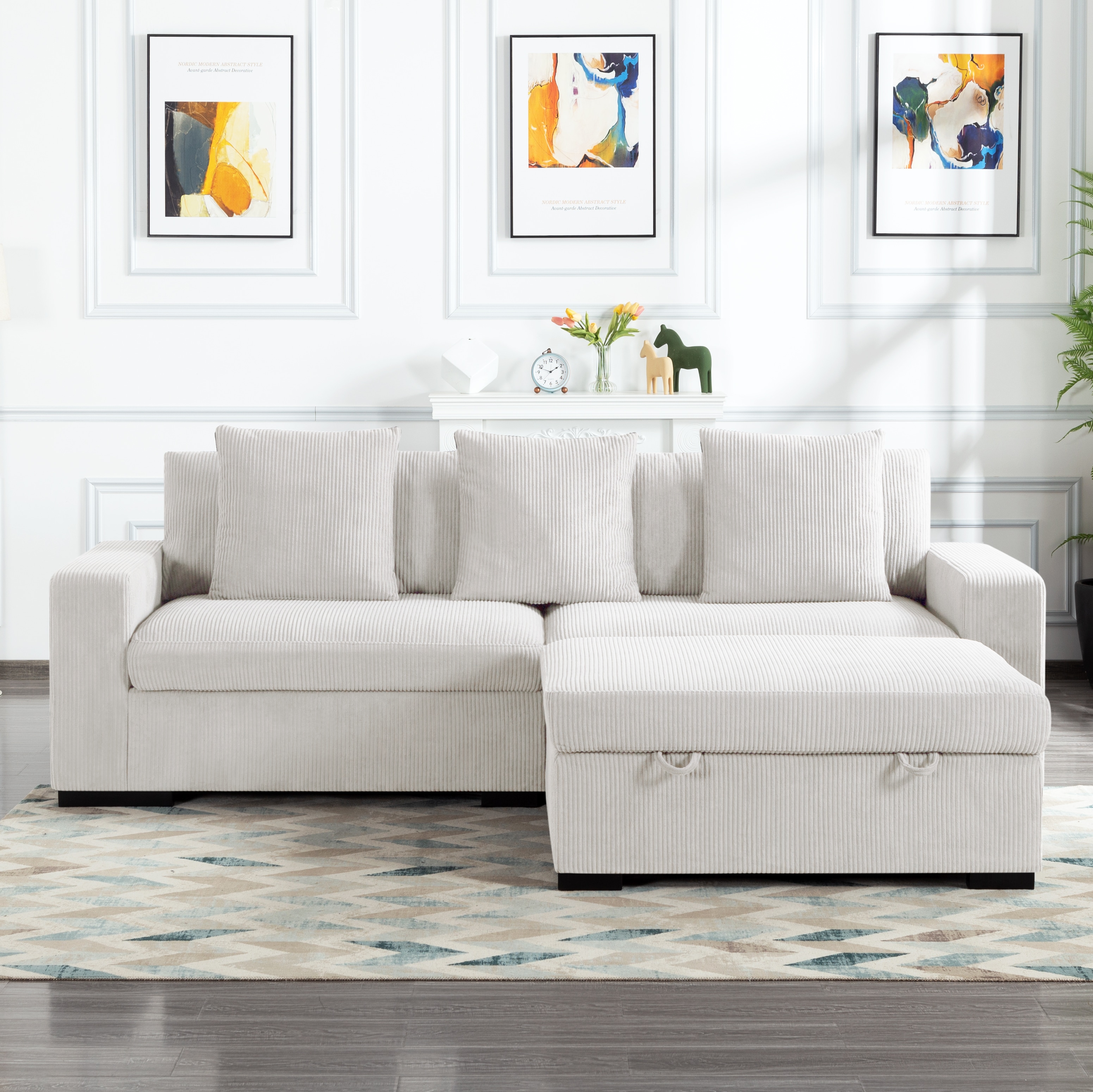 103.5” Modular Sectional Sofa with ottoman 103.5” Modular Sectional Sofa with ottoman