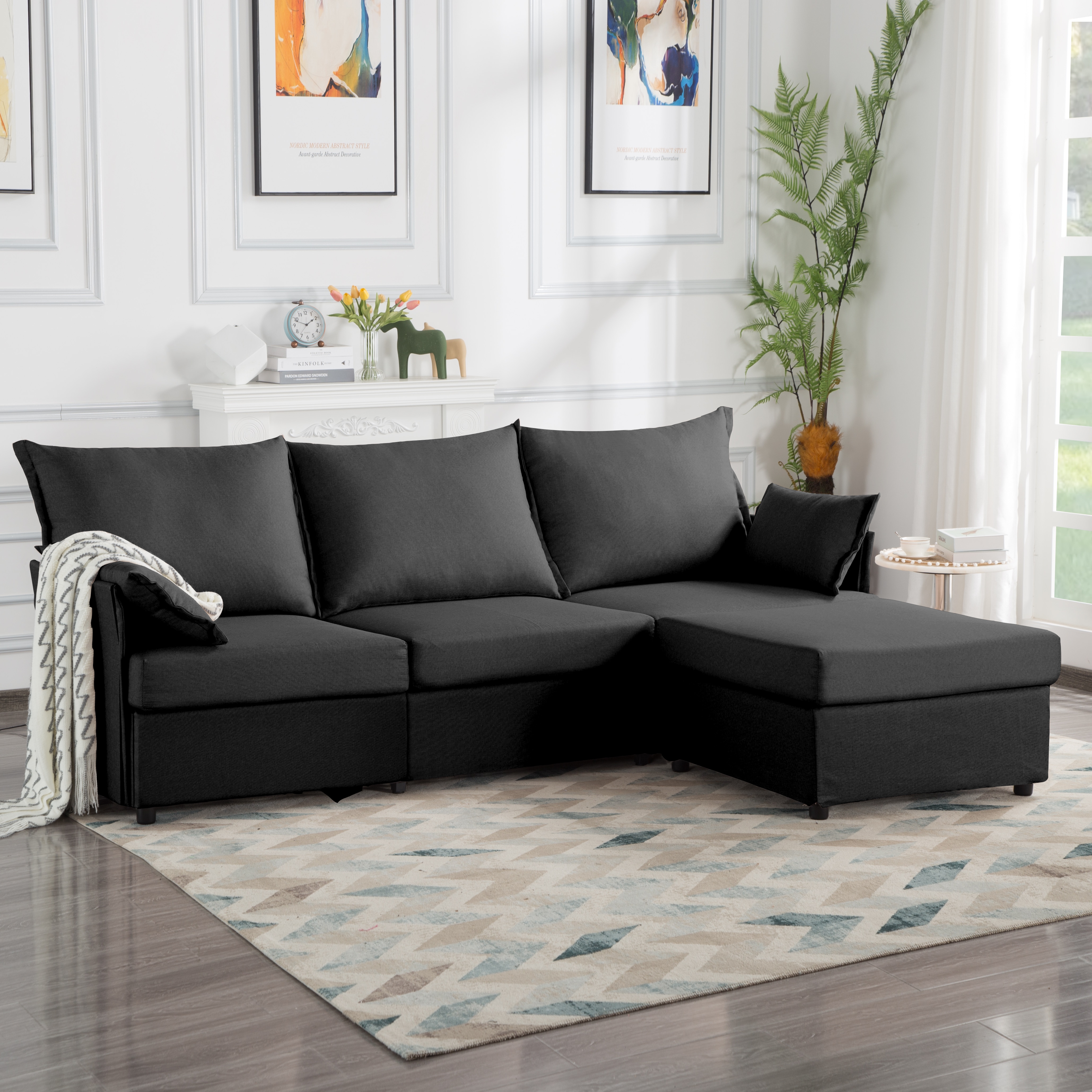 93.7” Sectional Sofa with ottoman 93.7” Sectional Sofa with ottoman