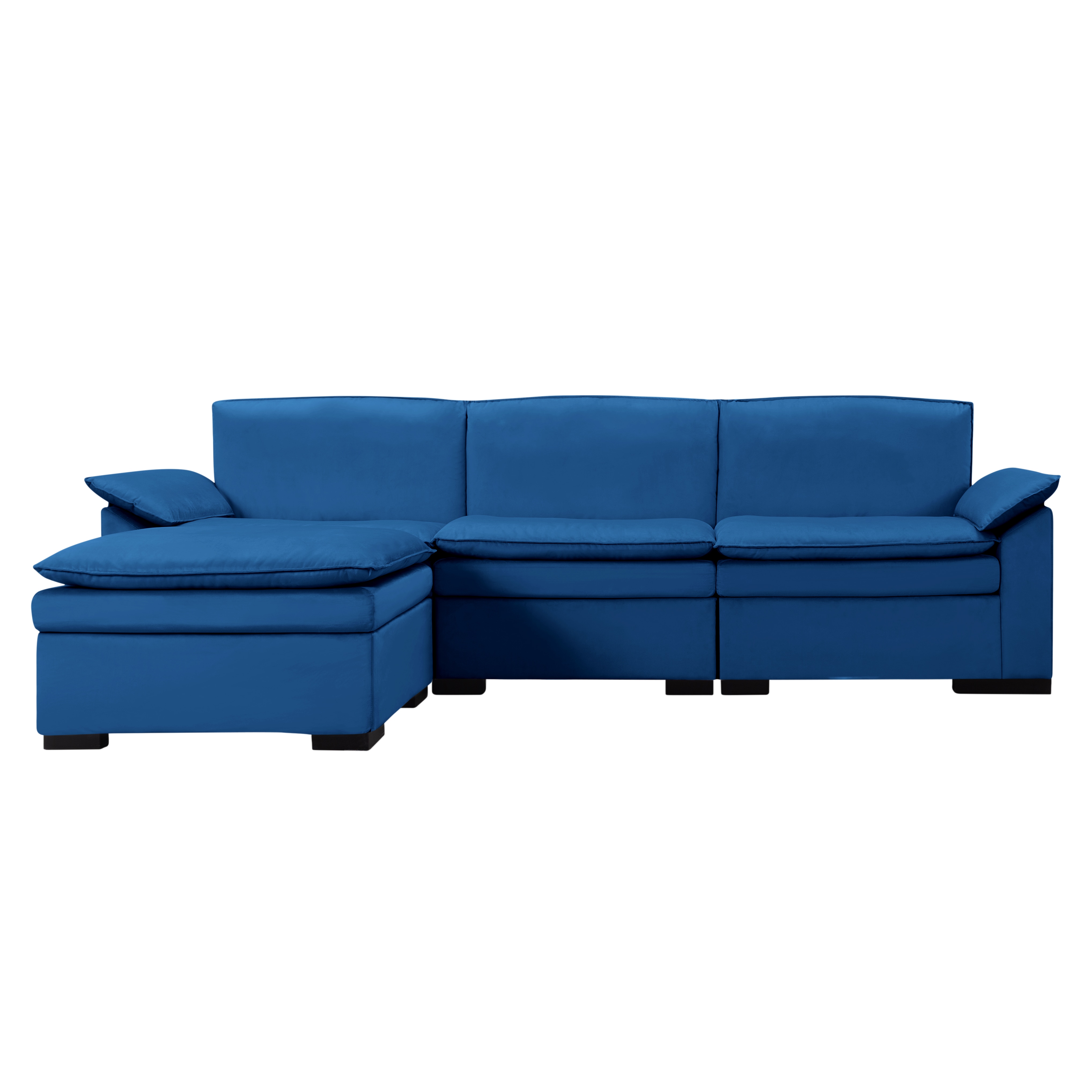 117.7” Sectional Sofa with Ottoman Navy blue
117.7” Sectional Sofa with Ottoman Navy blue