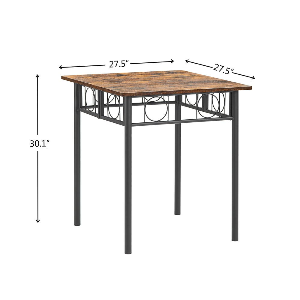 Folding Dining Table,Square Foldable Wood&Metal Table for Kitchen,Dining Room,No Assembly Folding Dining Table,Square Foldable Wood&Metal Table for Kitchen,Dining Room,No Assembly
