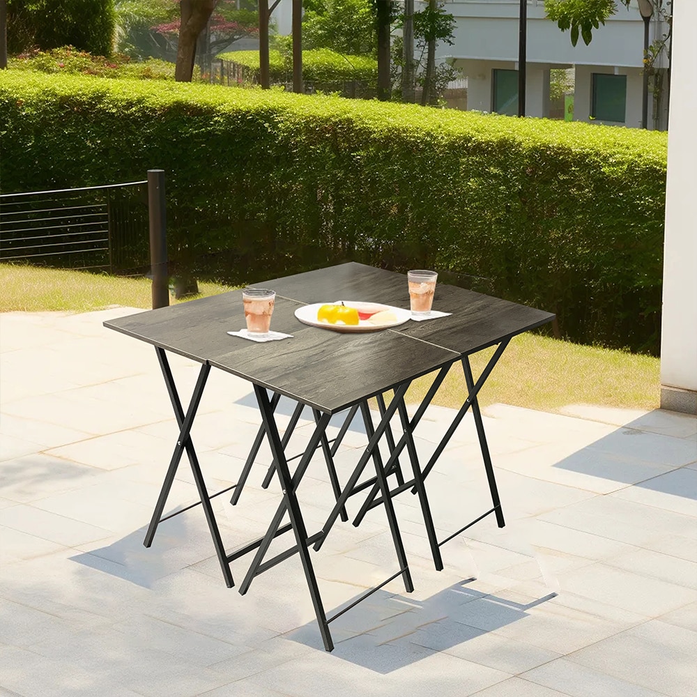 5 Piece Folding TV Tray Table Set,Foldable Sofa Side Table,End Table,Snack Table,Save Space,Grey
5 Piece Folding TV Tray Table Set,Foldable Sofa Side Table,End Table,Snack Table,Save Space,Grey