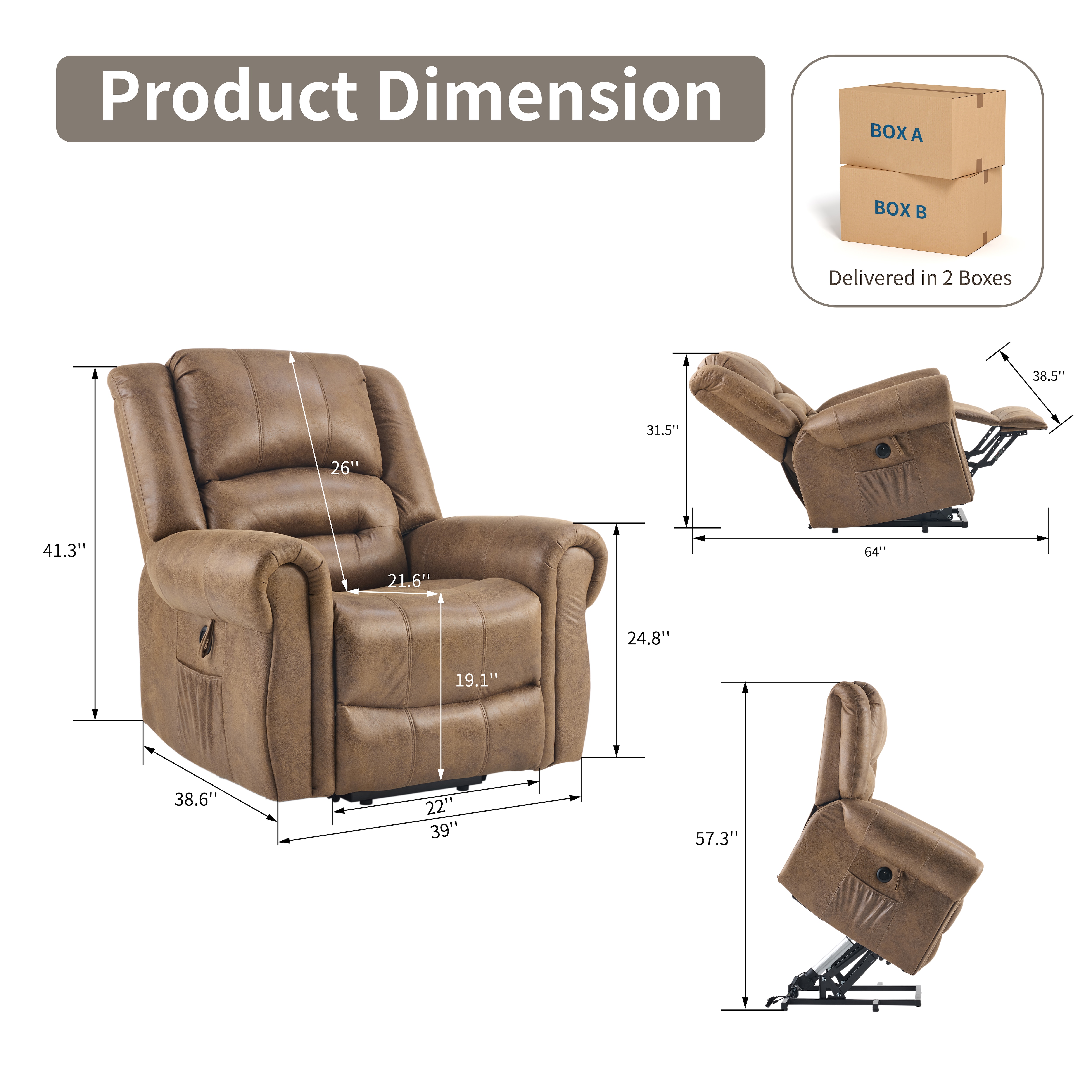 Futon Sofa Bed,Velvet Futon Couch for Living Room, Recliner Sleeper Sofa Bed with 2 Cup Holders, Removable Armrests, Metal Legs, Brown Futon Sofa Bed,Velvet Futon Couch for Living Room, Recliner Sleeper Sofa Bed with 2 Cup Holders, Removable Armrests, Metal Legs, Brown