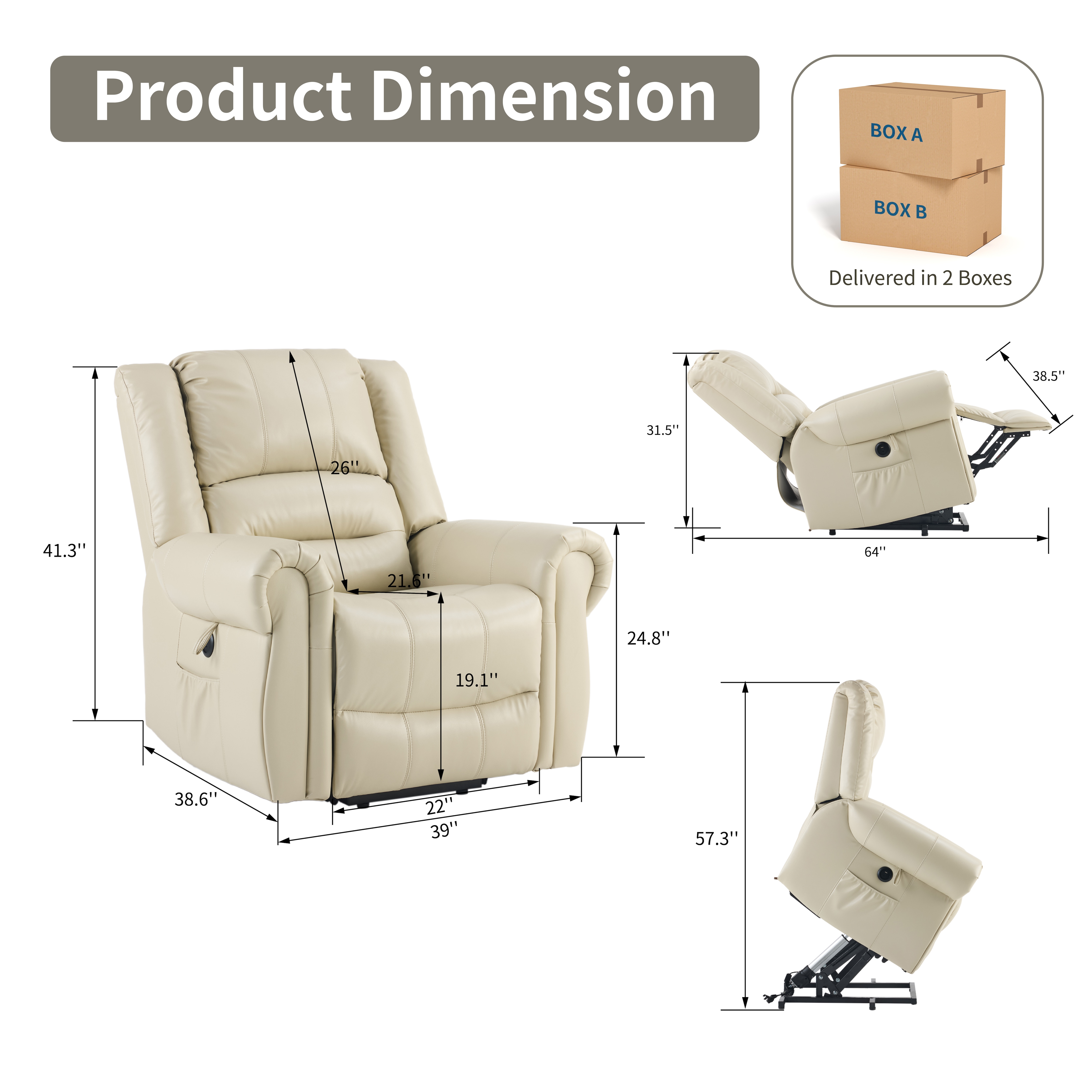 Futon Sofa Bed,Velvet Futon Couch for Living Room, Recliner Sleeper Sofa Bed with 2 Cup Holders, Removable Armrests, Metal Legs, Cream Futon Sofa Bed,Velvet Futon Couch for Living Room, Recliner Sleeper Sofa Bed with 2 Cup Holders, Removable Armrests, Metal Legs, Cream
