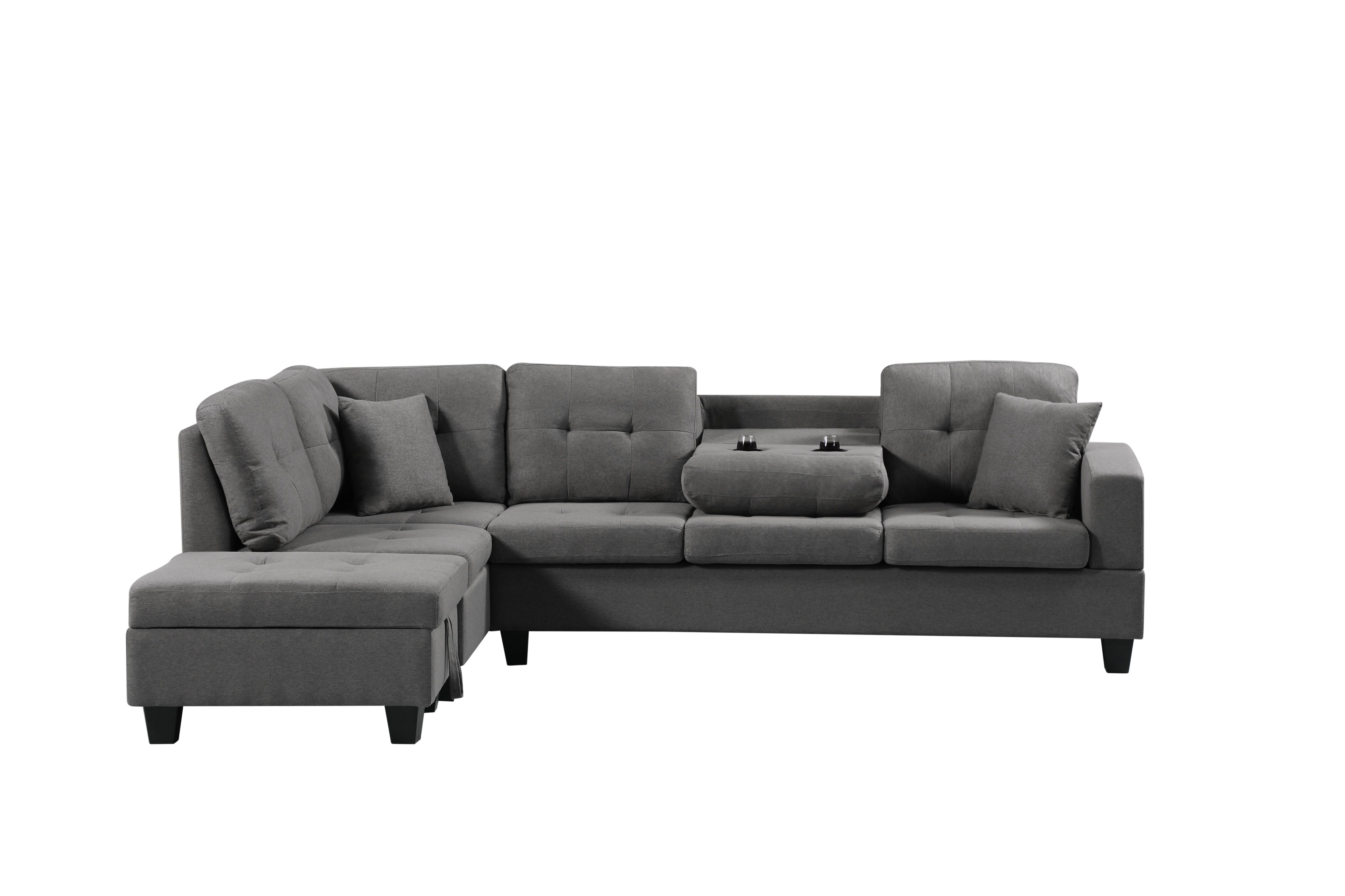 Left fabric sofa with Ottoman
Left fabric sofa with Ottoman