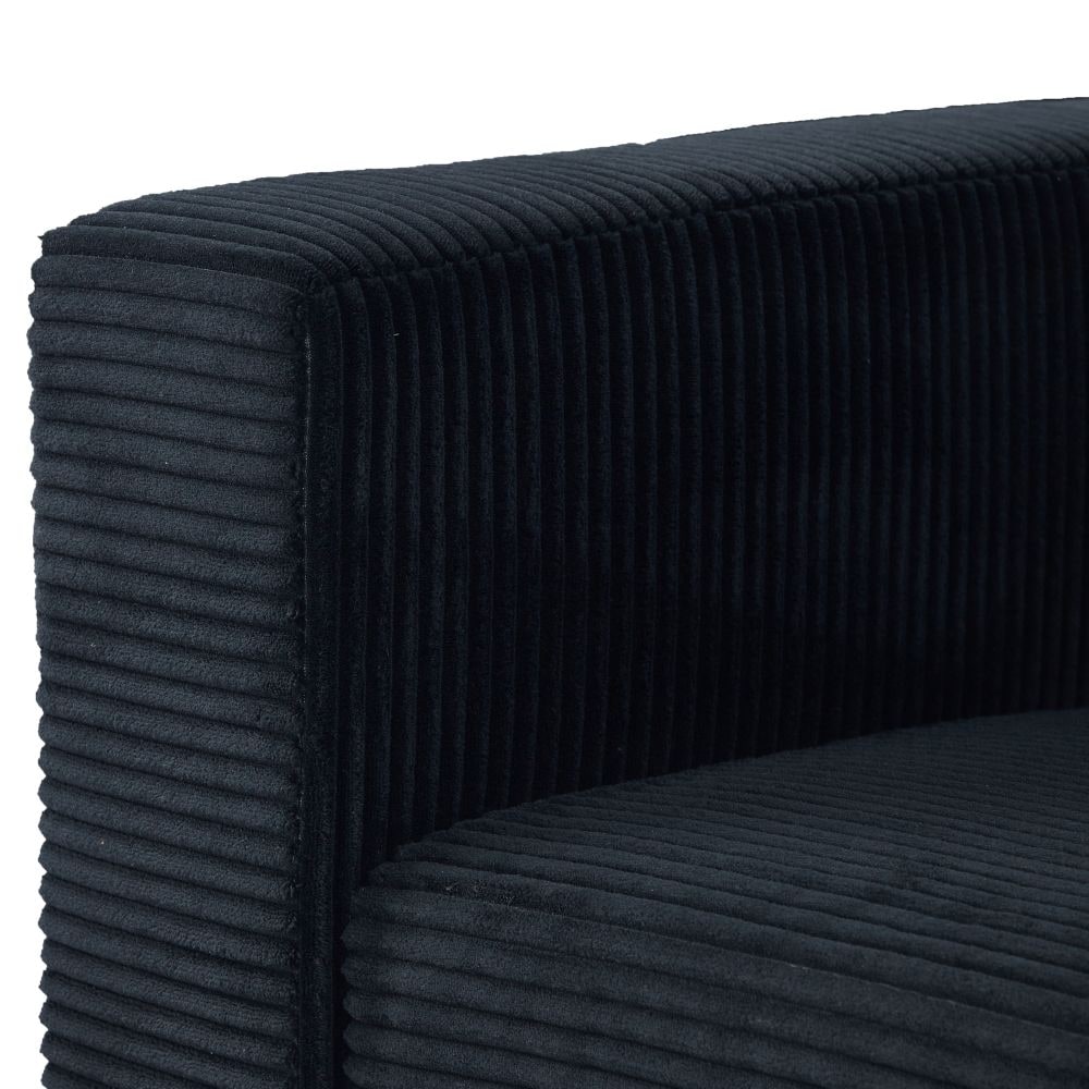 2-Seater Sofa, Modern Loveseat with Tufted Back and Solid Wood Legs 2-Seater Sofa, Modern Loveseat with Tufted Back and Solid Wood Legs