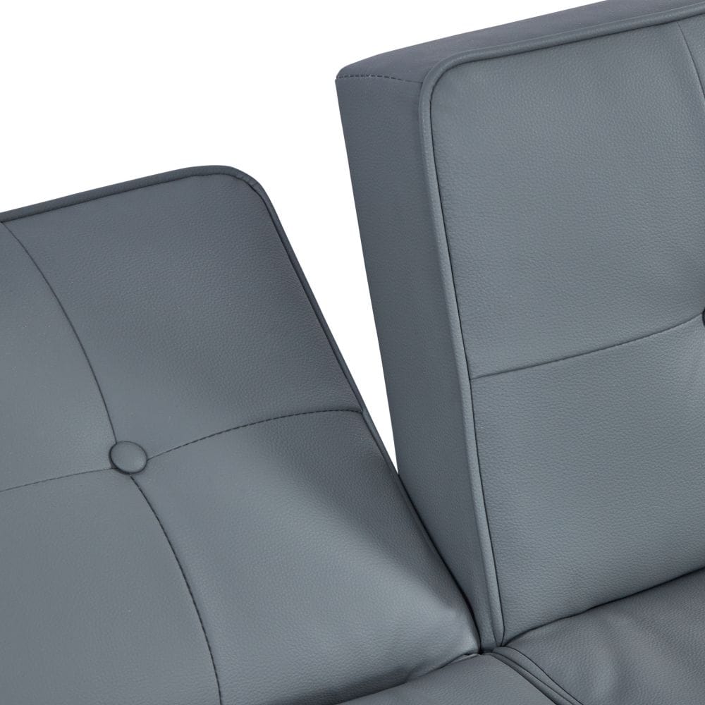 2-Seater Sofa, Modern Loveseat with Tufted Back and Solid Wood Legs 2-Seater Sofa, Modern Loveseat with Tufted Back and Solid Wood Legs