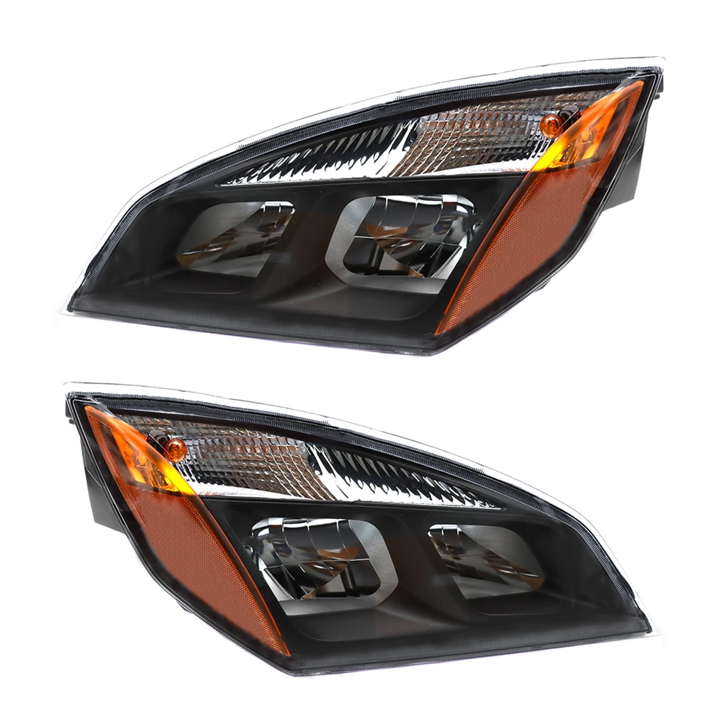 Halogen Headlights Assembly Compatible With 2018+ Freightliner Cascadia, Left/Driver & Right/Passenger Both Sides_voghion.com
