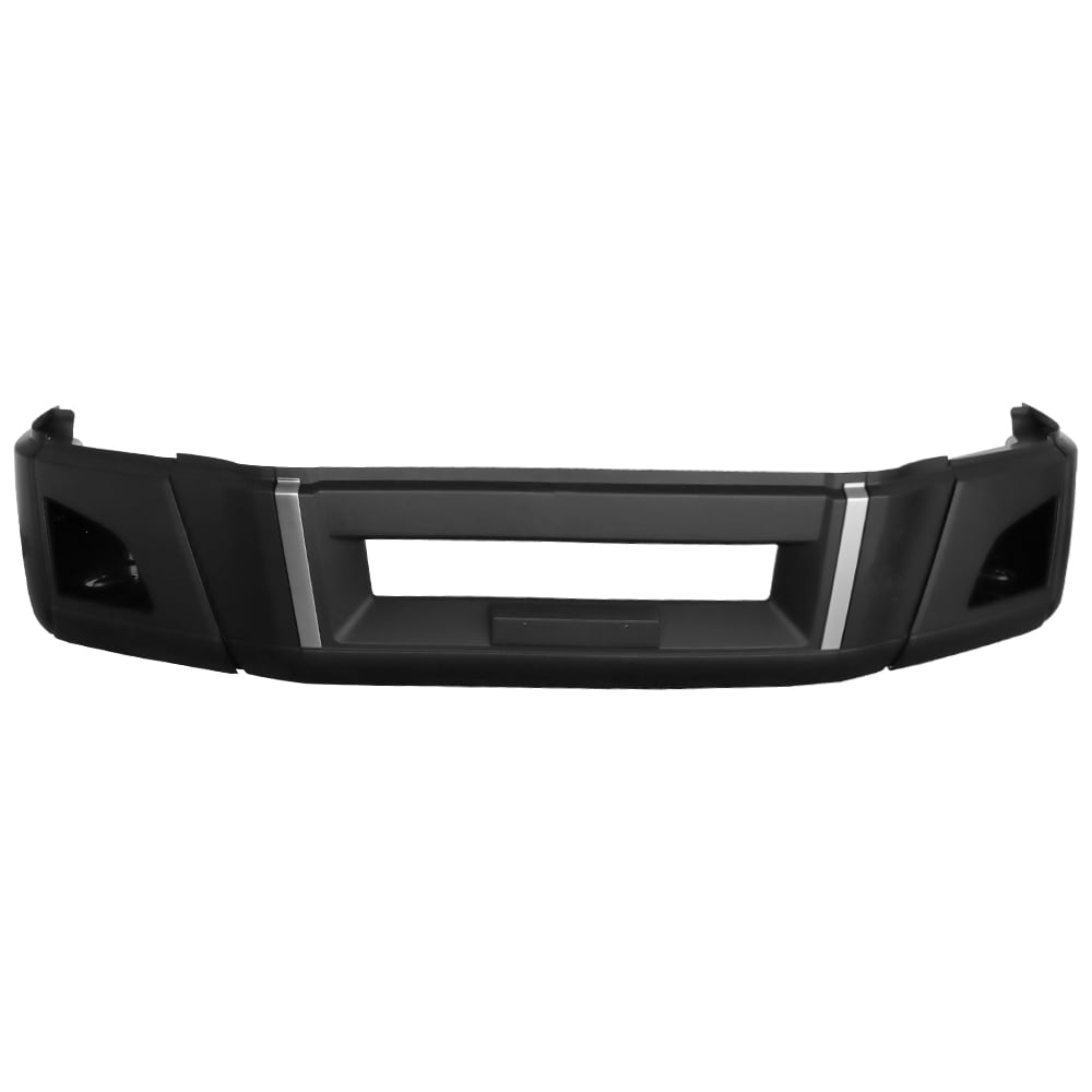 Complete Black Front Bumper With Fog Light Hole Fit For 2017+ Volvo VNL_voghion.com