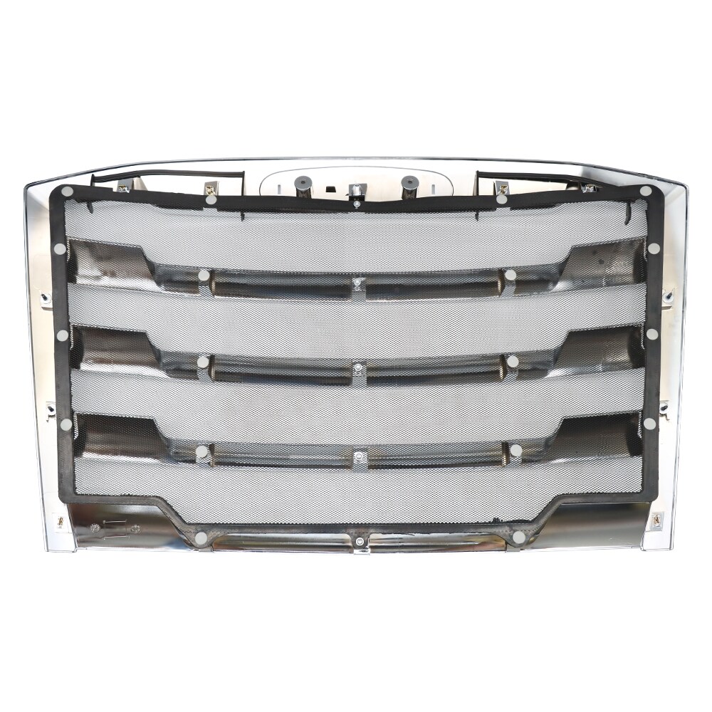 Chrome Grille Fit For 2018+ Freightliner Cascadia, With Bug Screen, Chrome Plated_voghion.com