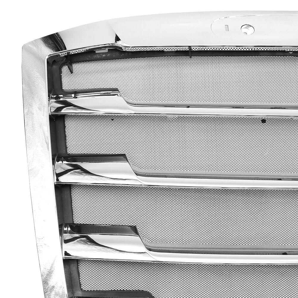 Chrome Grille Fit For 2018+ Freightliner Cascadia, With Bug Screen, Chrome Plated_voghion.com