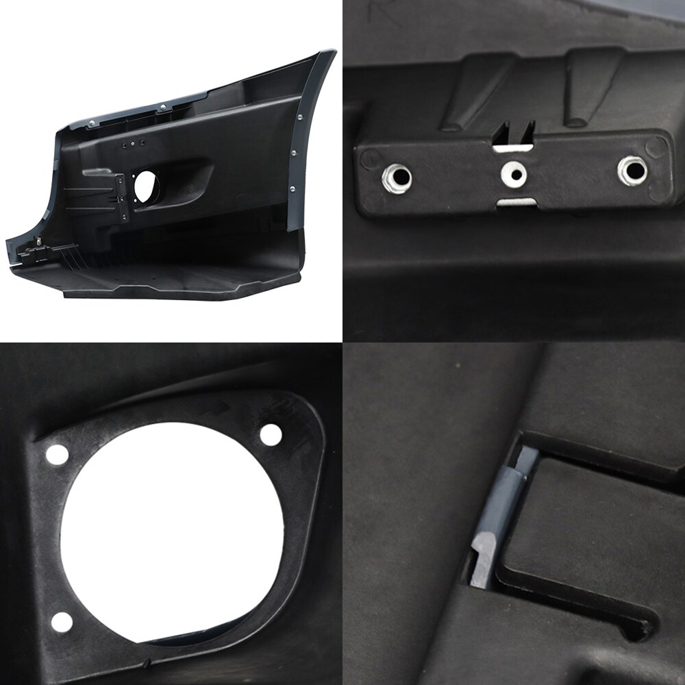 Heavy Duty Truck Parts Left/Driver Bumper End Cover With Fog Light Hole Compatible With Freightliner Cascadia 2008-2017_voghion.com