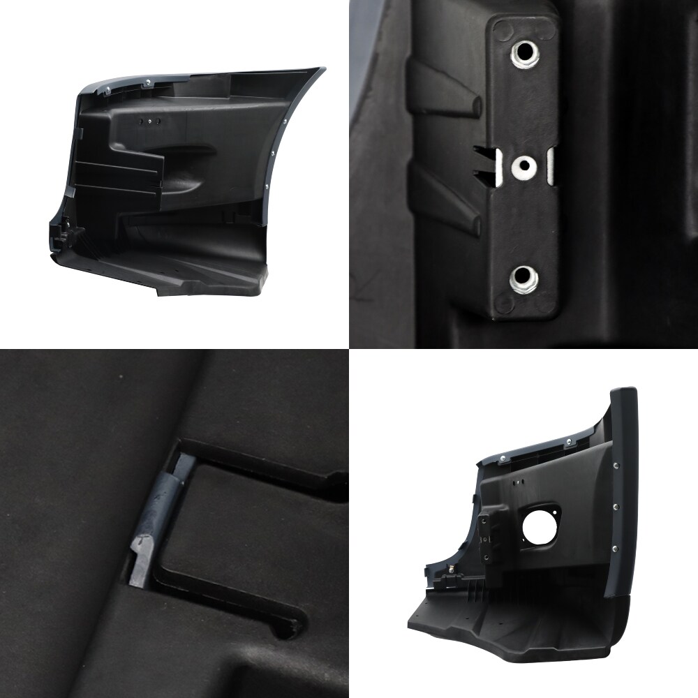 Heavy Duty Truck Parts Left/Driver Bumper End Cover With Fog Light Hole Compatible With Freightliner Cascadia 2008-2017_voghion.com