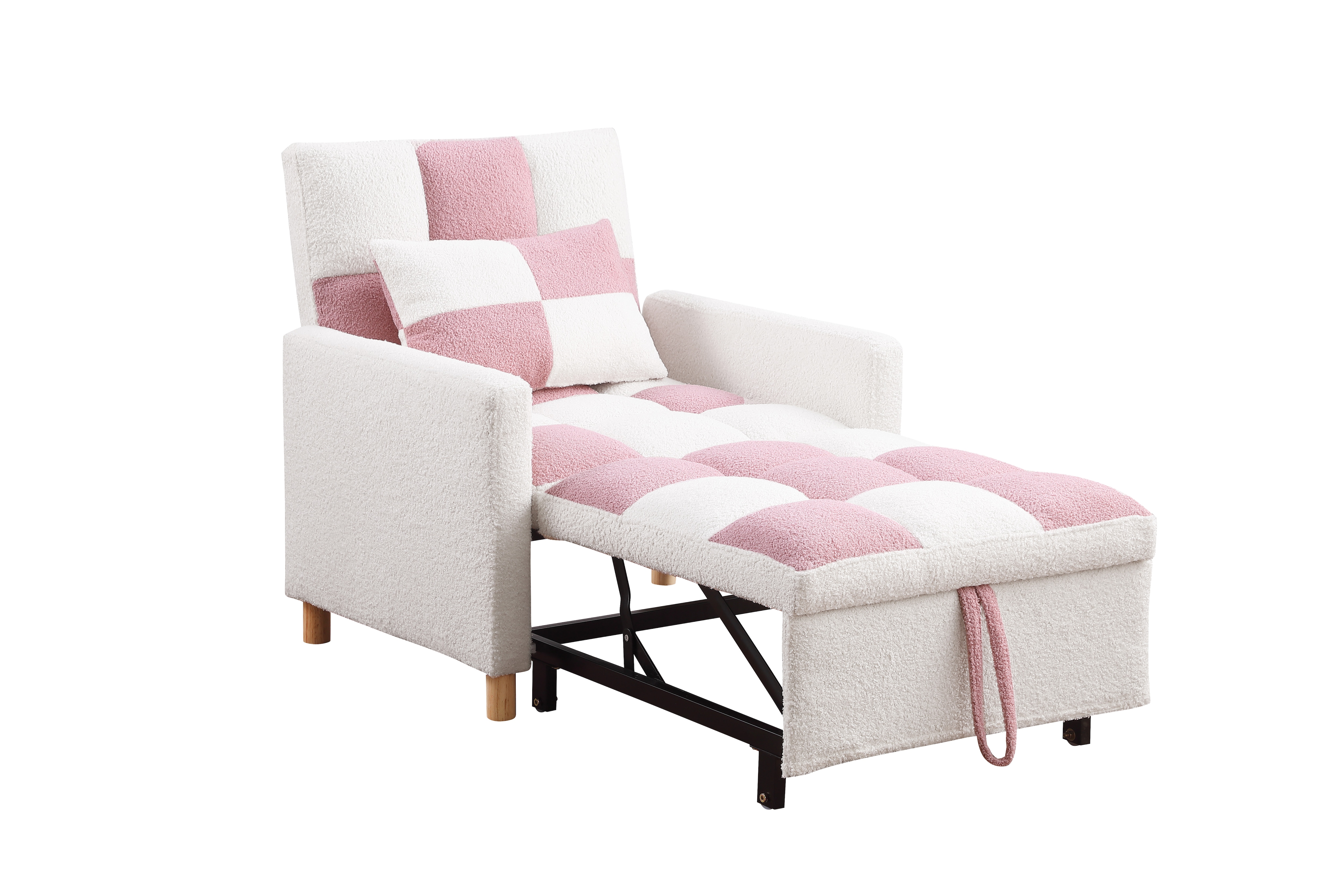 Convertible Sleeper Sofa Chair Bed, Adjustable Chair with Pillow, Multi-Functional Sleeper Chair with Soft Fabric for Living Room, Dorm, Apartment, Bedroom or Office Convertible Sleeper Sofa Chair Bed, Adjustable Chair with Pillow, Multi-Functional Sleeper Chair with Soft Fabric for Living Room, Dorm, Apartment, Bedroom or Office