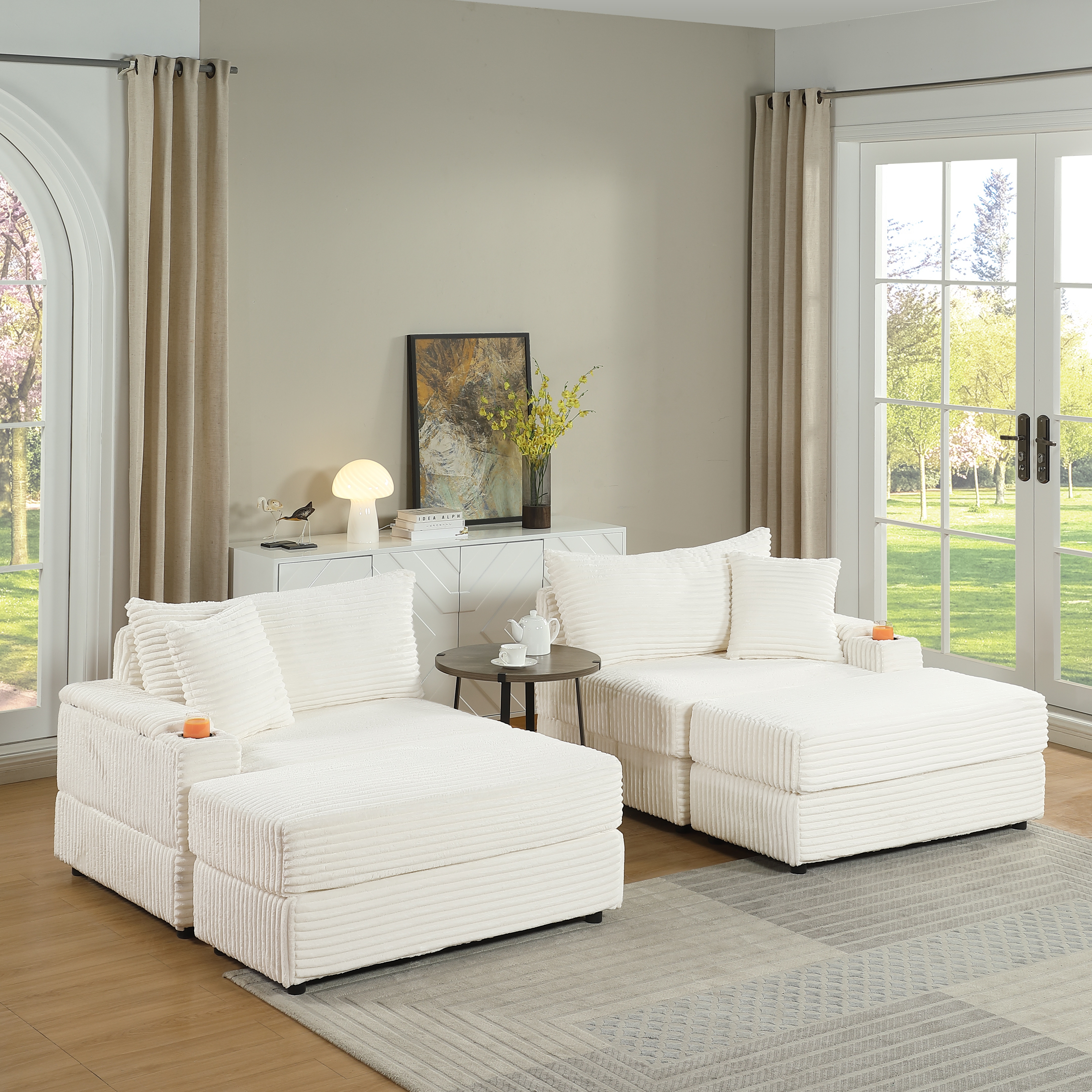 sofa With 2 toss pillows and a ottoman ,Comfy Sofa- Deep Seat Couch for Living Room sofa With 2 toss pillows and a ottoman ,Comfy Sofa- Deep Seat Couch for Living Room