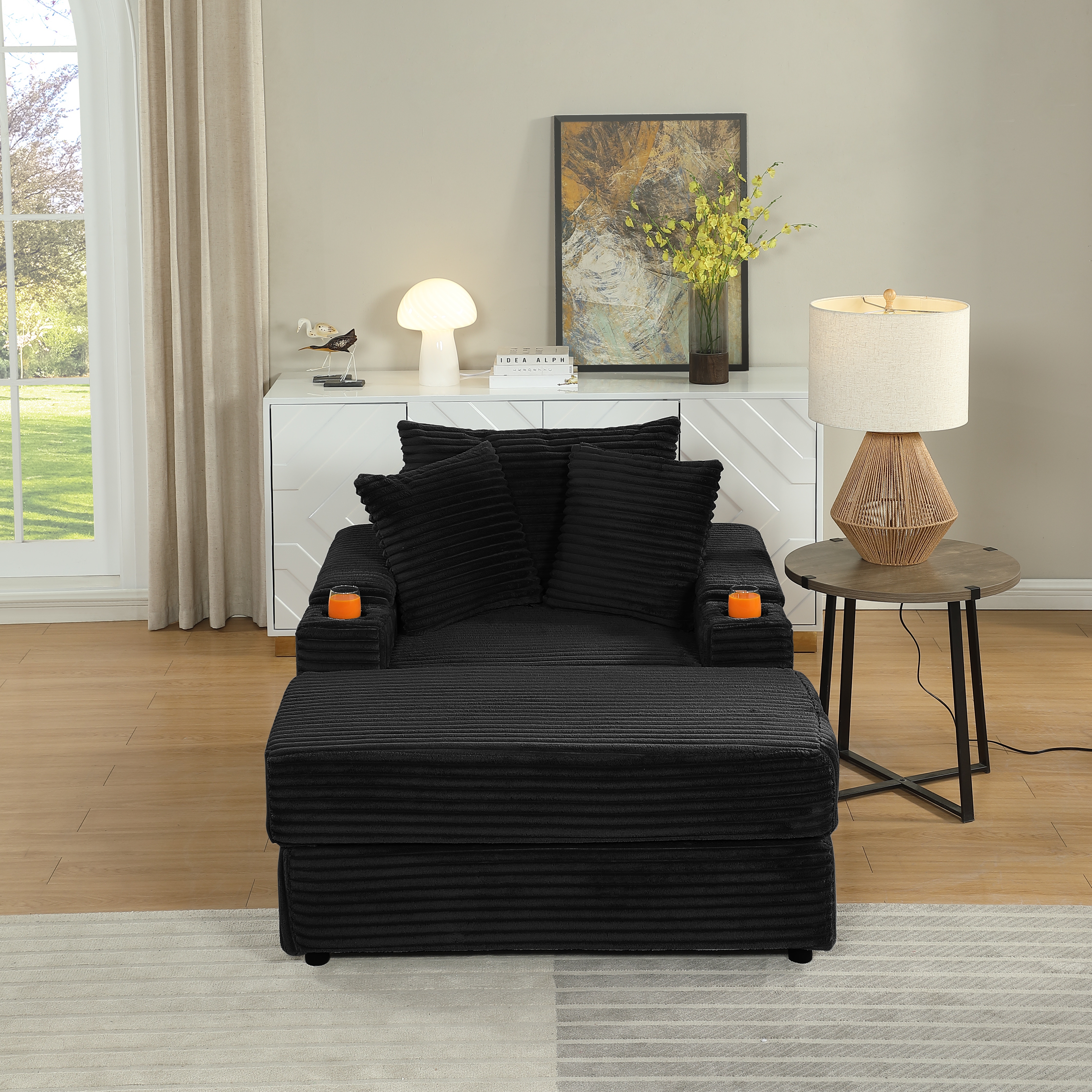 sofa With 2 toss pillows and a ottoman ,Comfy Sofa- Deep Seat Couch for Living Room sofa With 2 toss pillows and a ottoman ,Comfy Sofa- Deep Seat Couch for Living Room