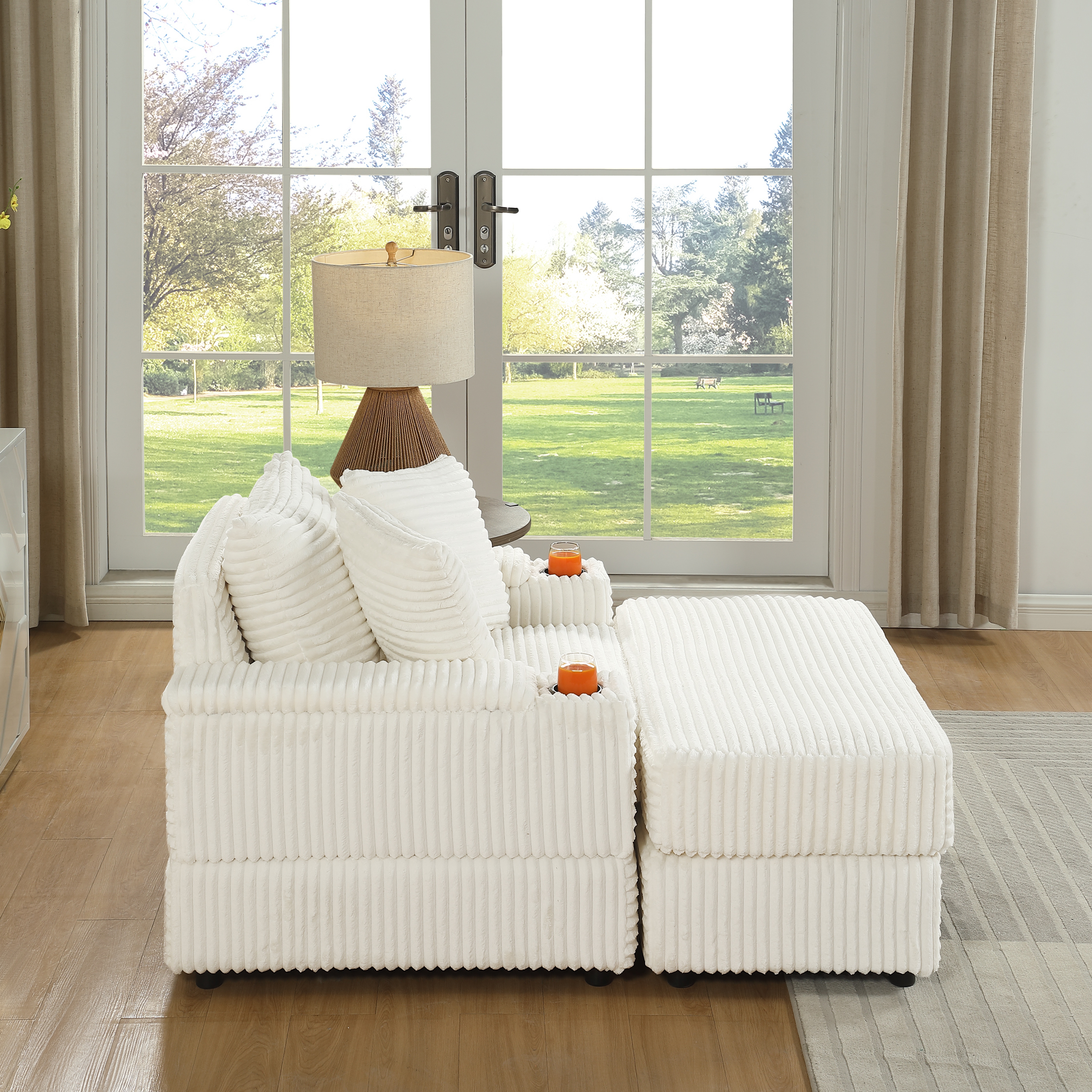 sofa With 2 toss pillows and a ottoman ,Comfy Sofa- Deep Seat Couch for Living Room sofa With 2 toss pillows and a ottoman ,Comfy Sofa- Deep Seat Couch for Living Room