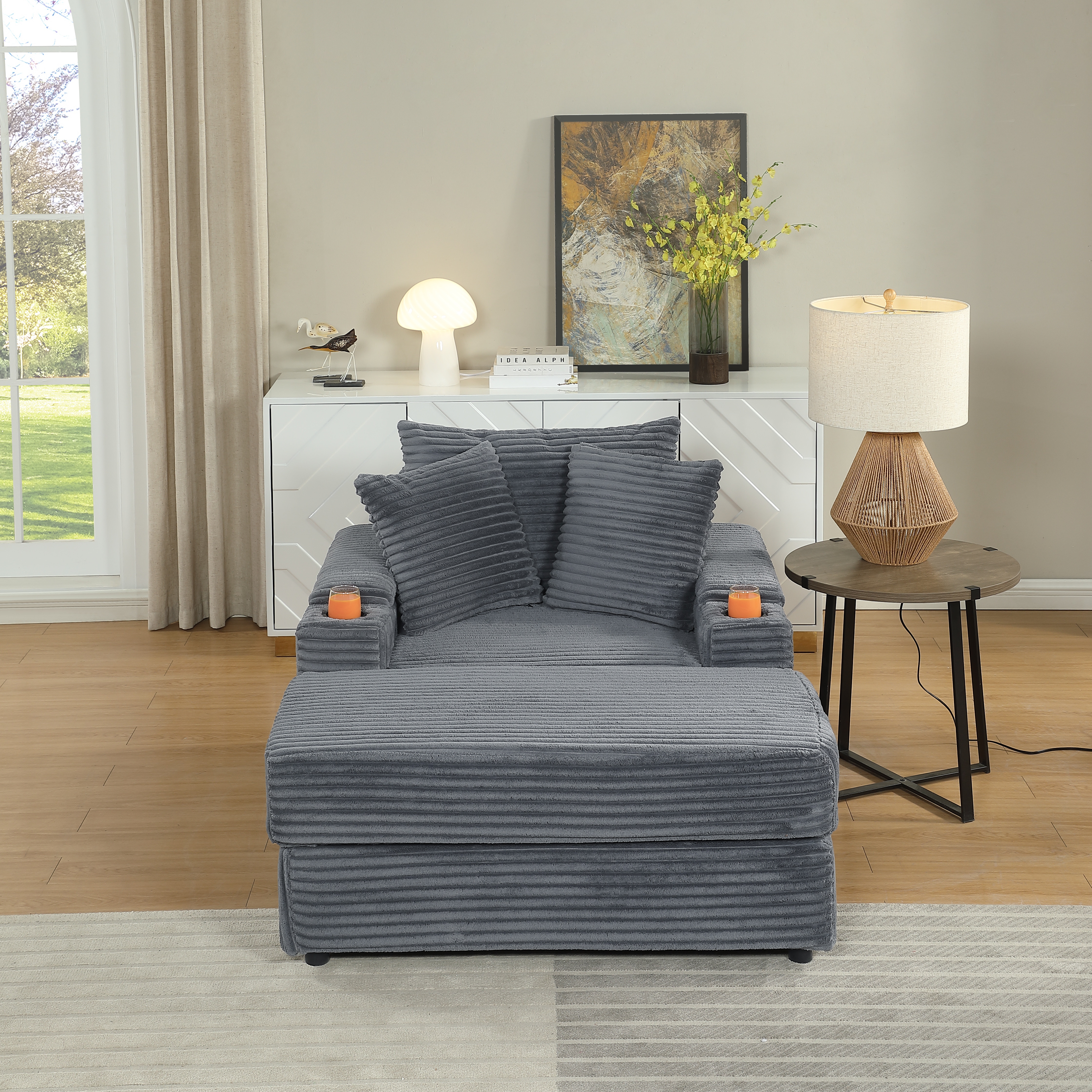 sofa With 2 toss pillows and a ottoman ,Comfy Sofa- Deep Seat Couch for Living Room sofa With 2 toss pillows and a ottoman ,Comfy Sofa- Deep Seat Couch for Living Room