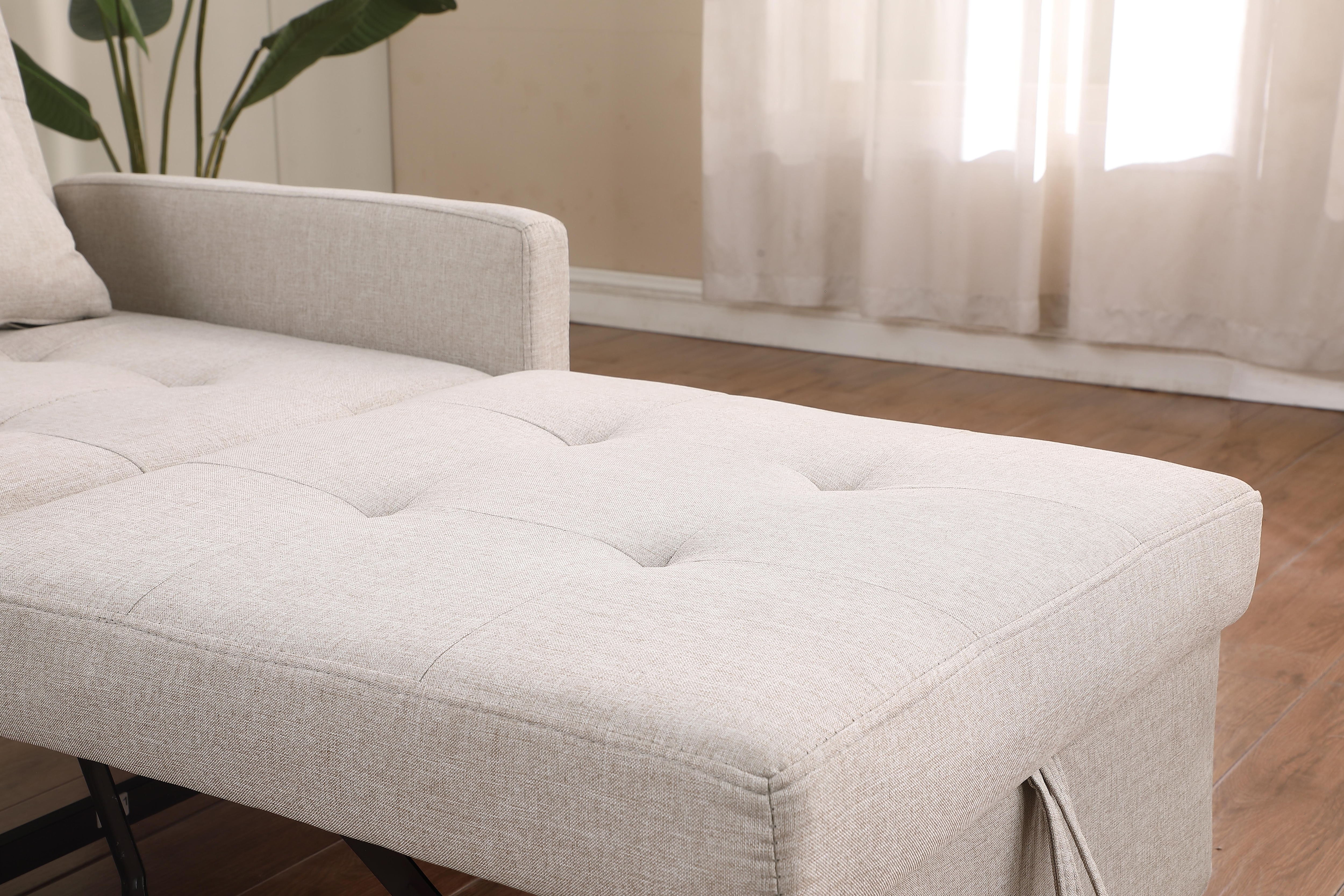 Convertible Sleeper Sofa Chair Bed, Adjustable Chair with Pillow, Multi-Functional Sleeper Chair with Soft Fabric for Living Room, Dorm, Apartment, Bedroom or Office Convertible Sleeper Sofa Chair Bed, Adjustable Chair with Pillow, Multi-Functional Sleeper Chair with Soft Fabric for Living Room, Dorm, Apartment, Bedroom or Office