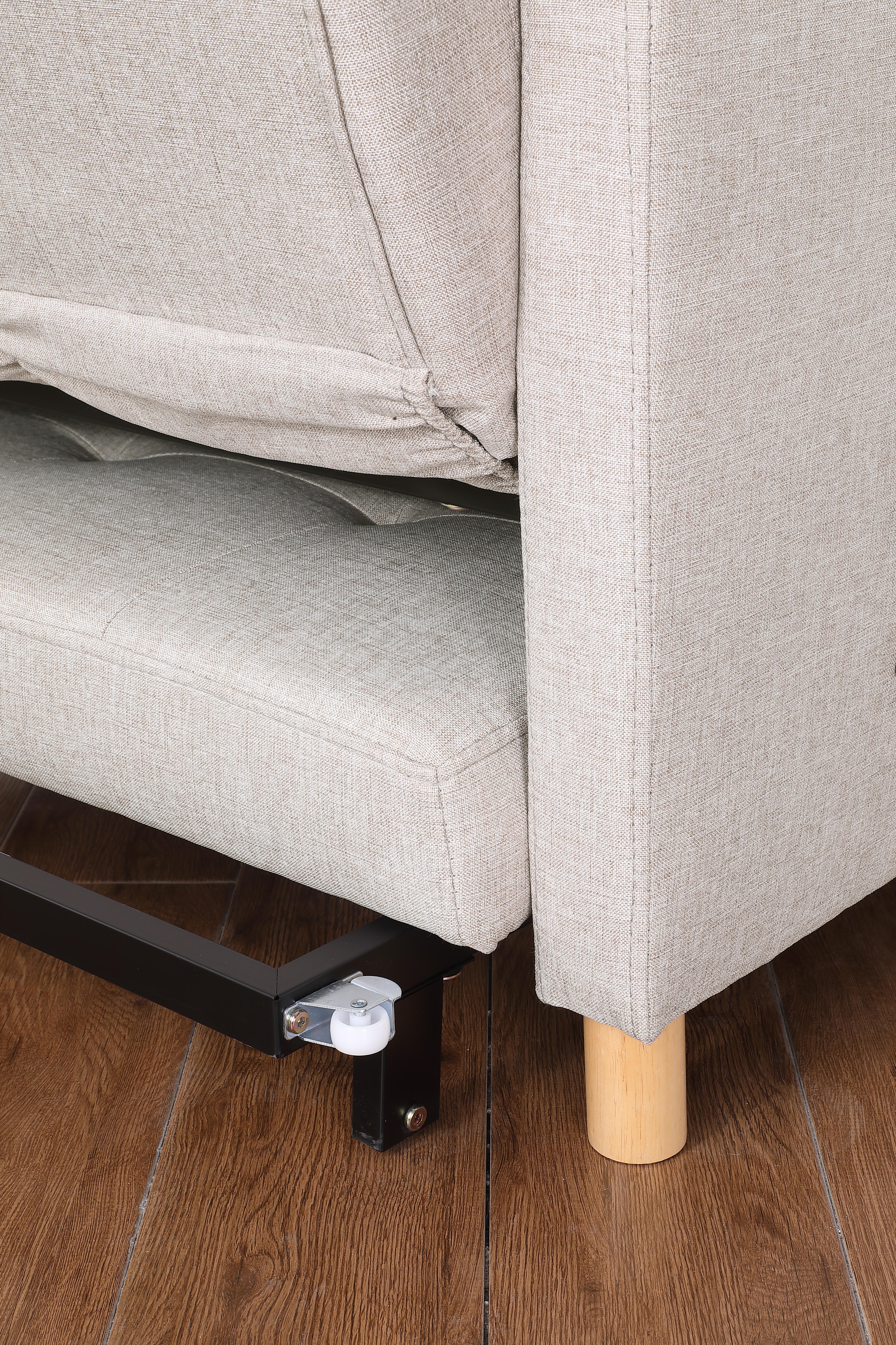 Convertible Sleeper Sofa Chair Bed, Adjustable Chair with Pillow, Multi-Functional Sleeper Chair with Soft Fabric for Living Room, Dorm, Apartment, Bedroom or Office Convertible Sleeper Sofa Chair Bed, Adjustable Chair with Pillow, Multi-Functional Sleeper Chair with Soft Fabric for Living Room, Dorm, Apartment, Bedroom or Office