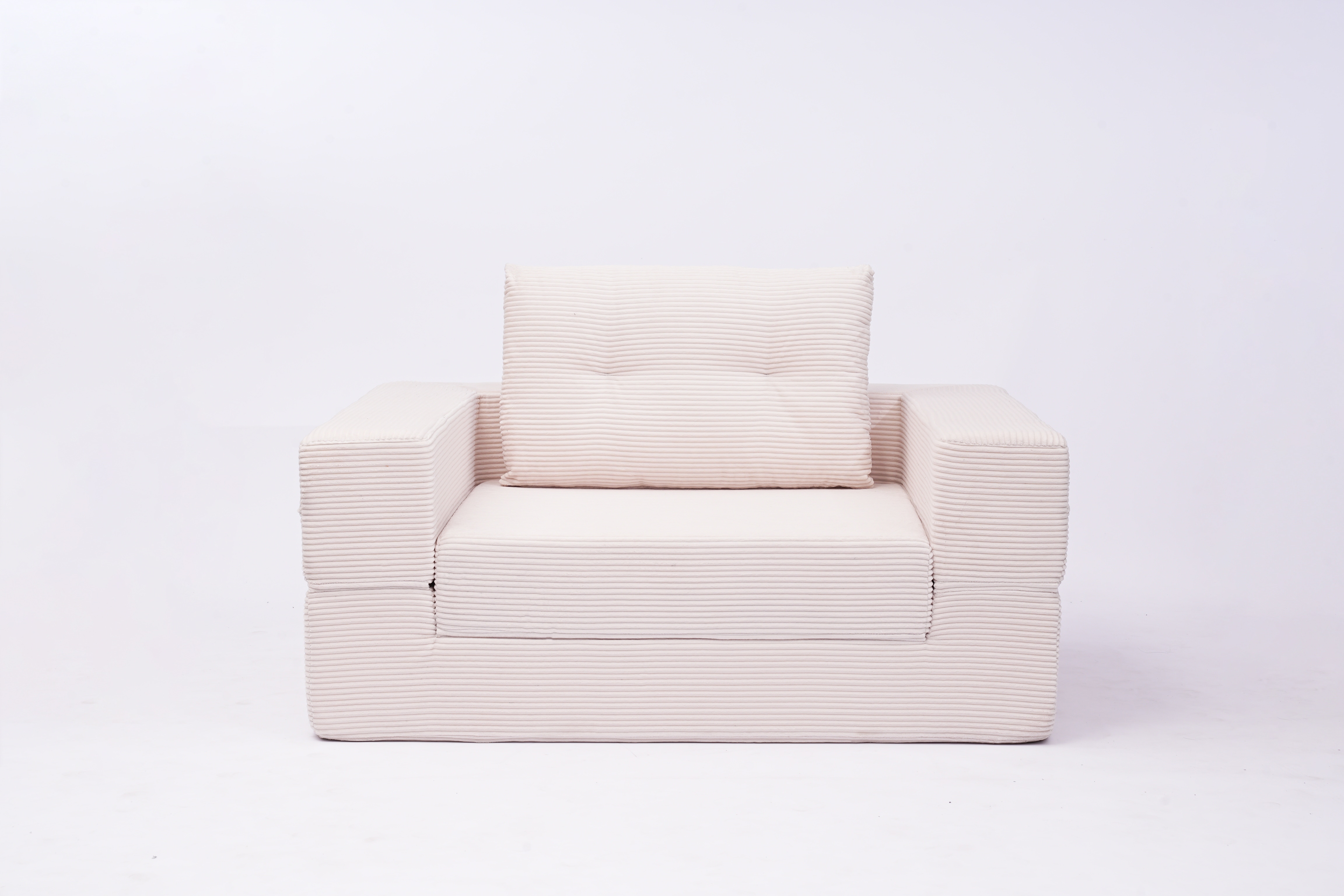 Compression Floor Sofa For Adults And Pets With Pillow Beige_voghion.com