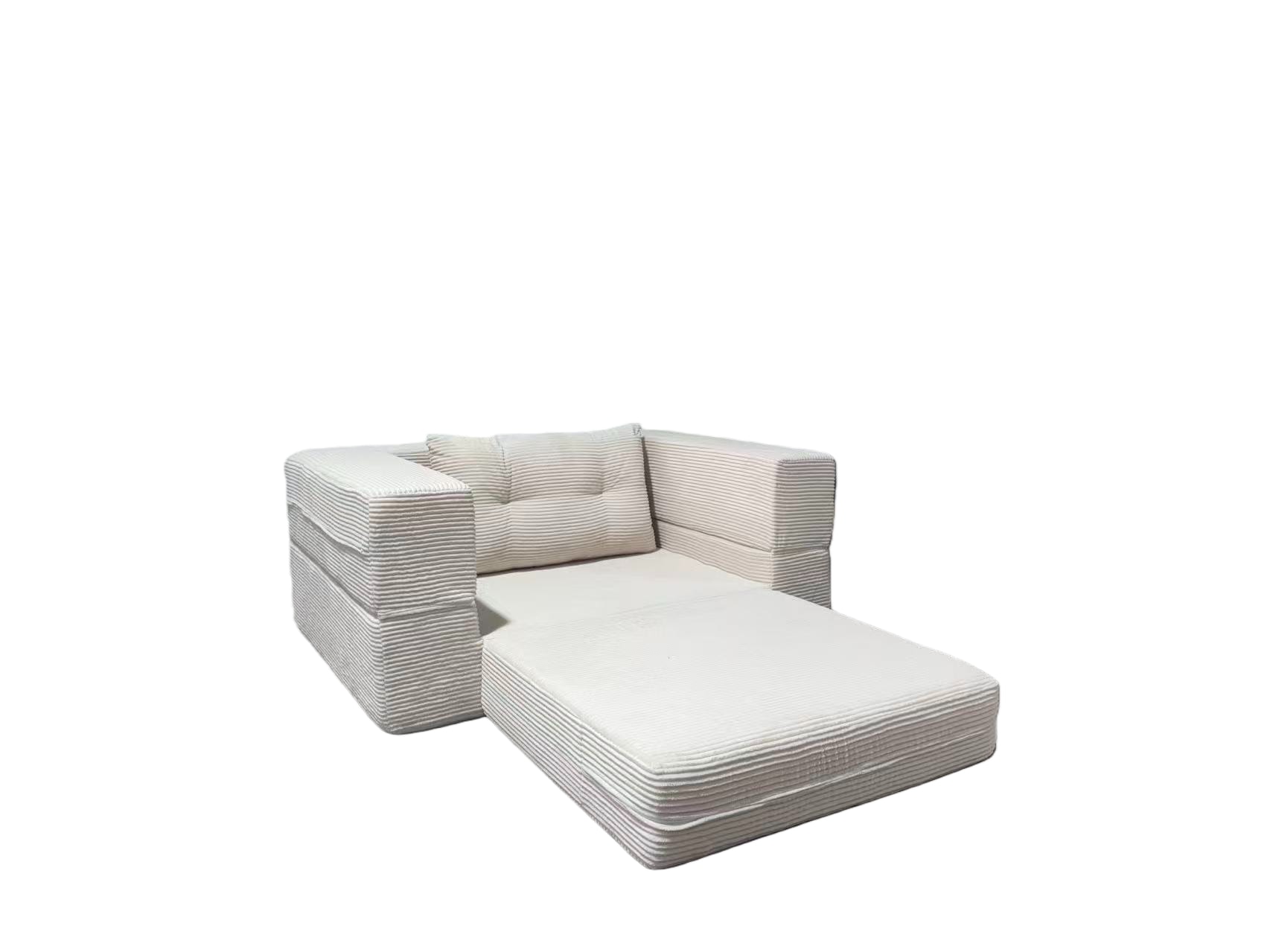 Compression Floor Sofa For Adults And Pets With Pillow Beige_voghion.com