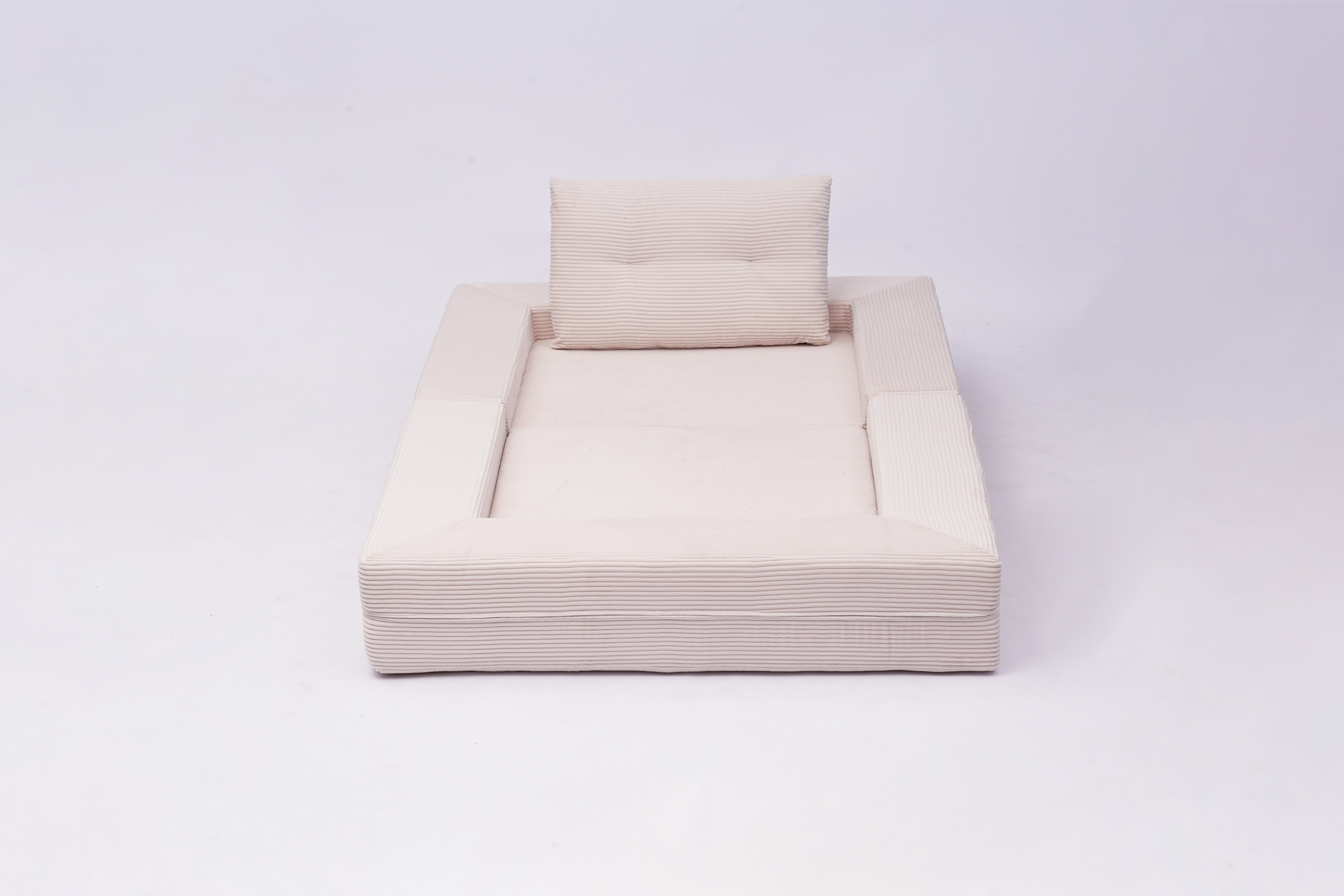 Compression Floor Sofa For Adults And Pets With Pillow Beige_voghion.com
