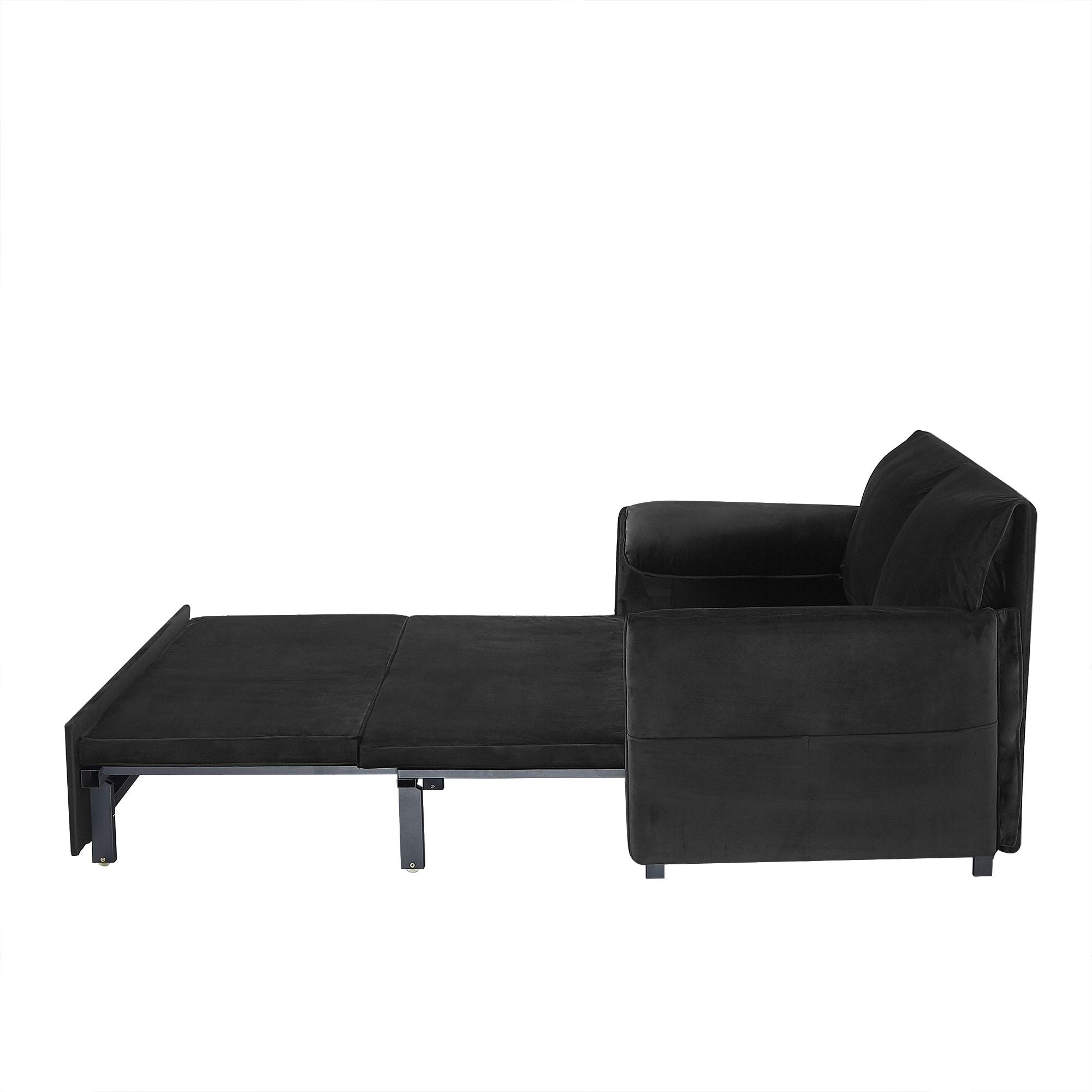 63inch Variable sofa bed with double armrest,
Black velvet fabric sofa bed,
Pull-down 80inch Comfortable large bed 63inch Variable sofa bed with double armrest,
Black velvet fabric sofa bed,
Pull-down 80inch Comfortable large bed