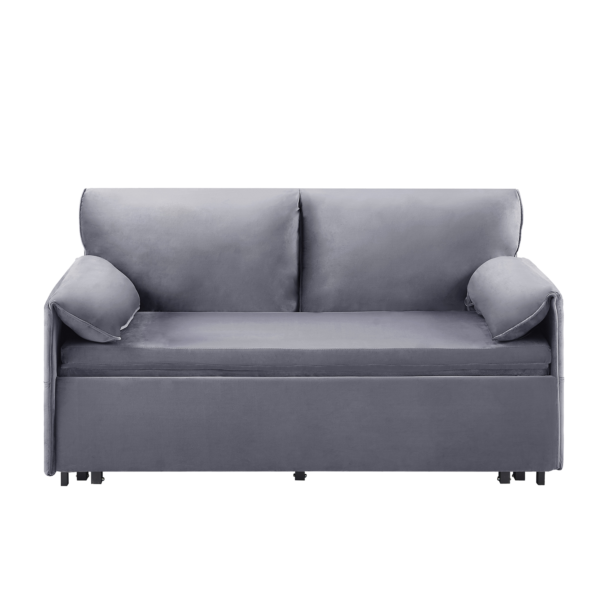 63inch Variable sofa bed with double armrest,
Grey velvet fabric sofa bed,
Pull-down 80inch Comfortable large bed 63inch Variable sofa bed with double armrest,
Grey velvet fabric sofa bed,
Pull-down 80inch Comfortable large bed