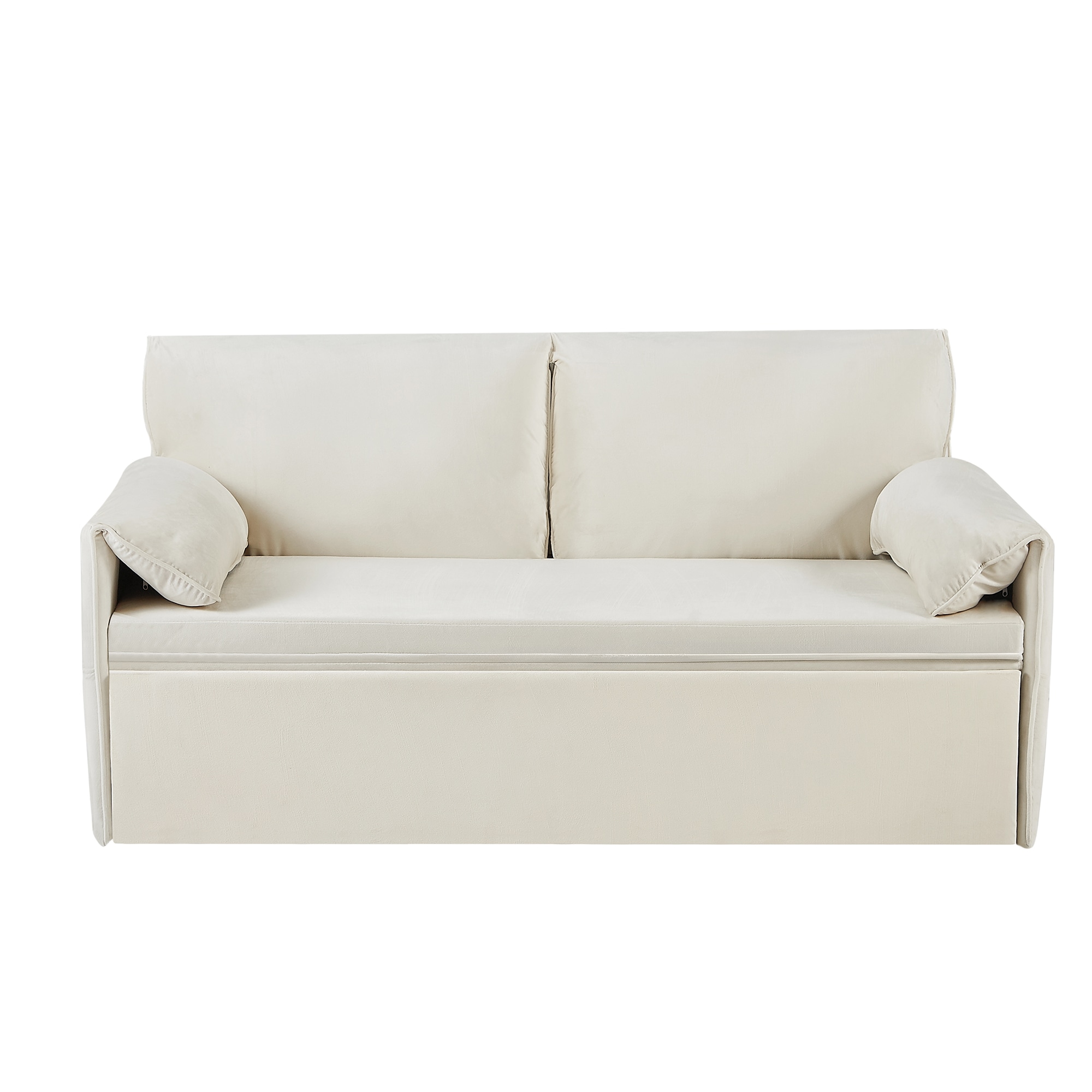 63inch Variable sofa bed with double armrest,
Beige velvet fabric sofa bed,
Pull-down 80inch Comfortable large bed 63inch Variable sofa bed with double armrest,
Beige velvet fabric sofa bed,
Pull-down 80inch Comfortable large bed