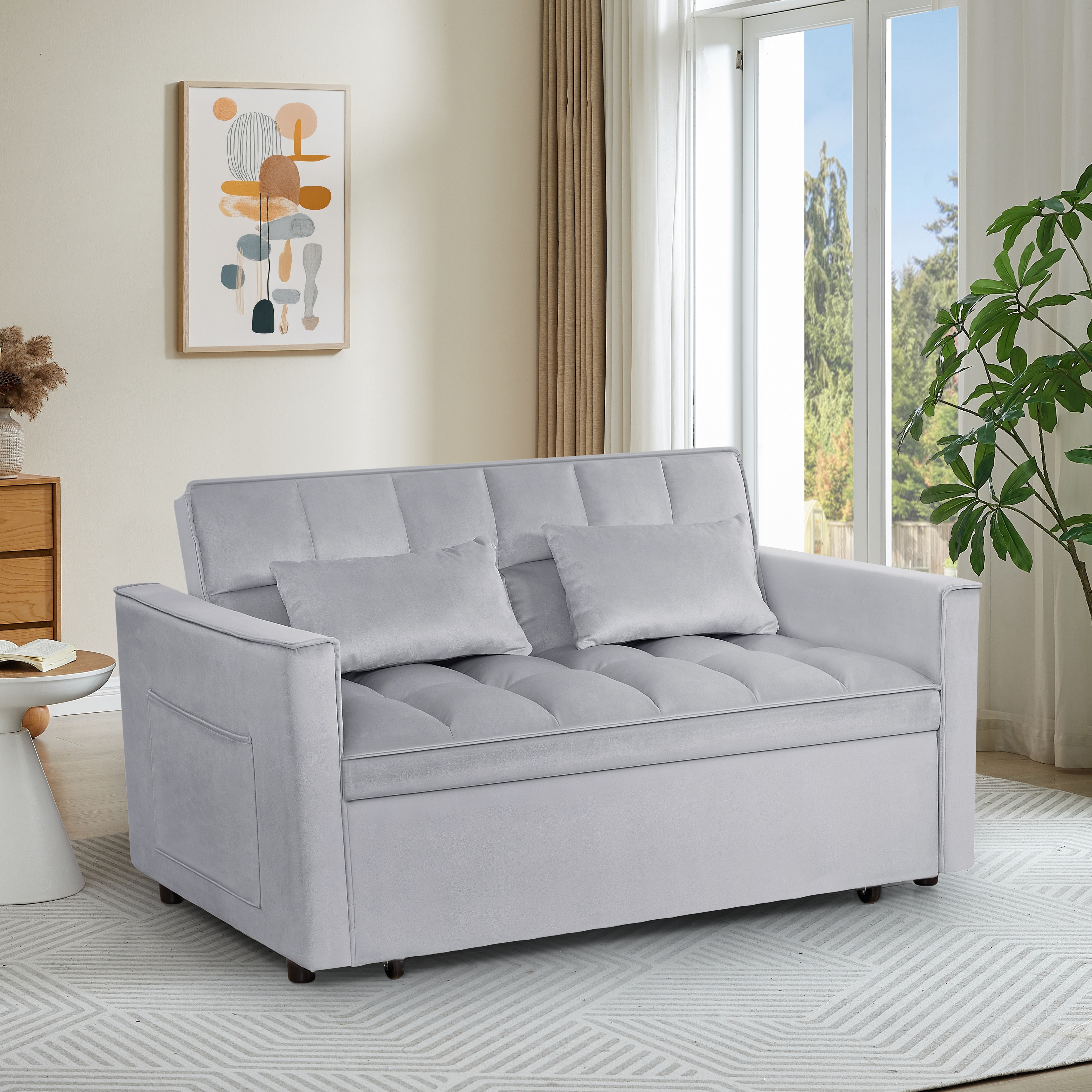 54inch adjustable backrest sofa or sofa bed,
futon sofa with double armrest and pouch,
Variable bed 69.7inch*46.5inch 54inch adjustable backrest sofa or sofa bed,
futon sofa with double armrest and pouch,
Variable bed 69.7inch*46.5inch