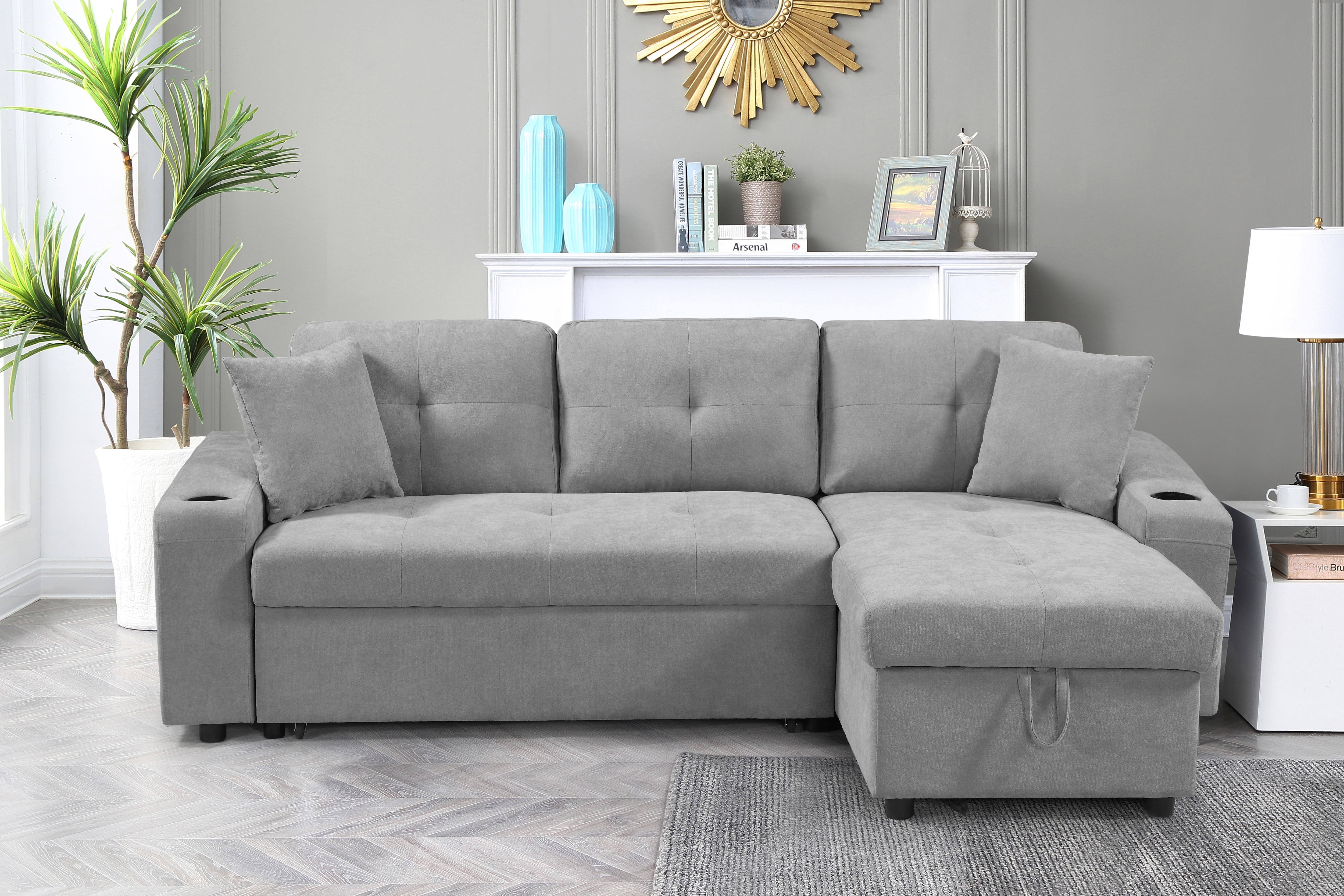 convertible sectional sofa with armrest storage convertible sectional sofa with armrest storage