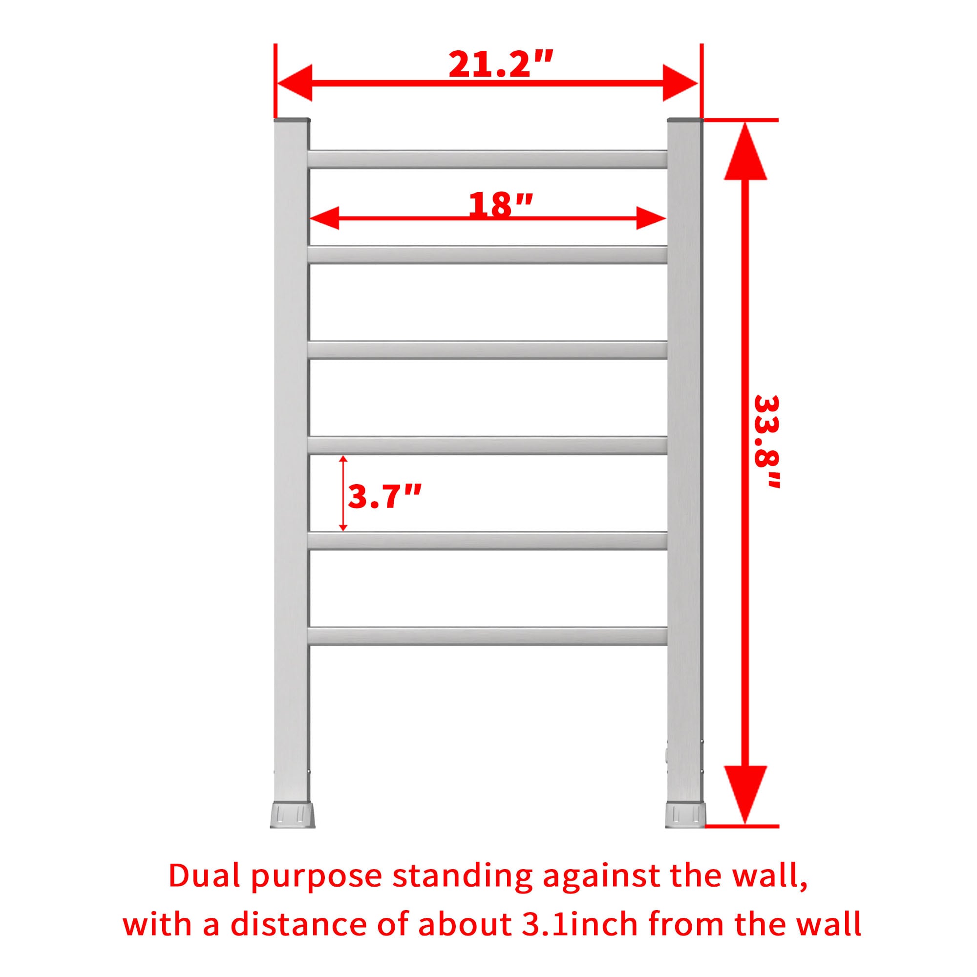 Electric Heated Towel Rack For Bathroom Wall Mounted Towel Warmer_voghion.com