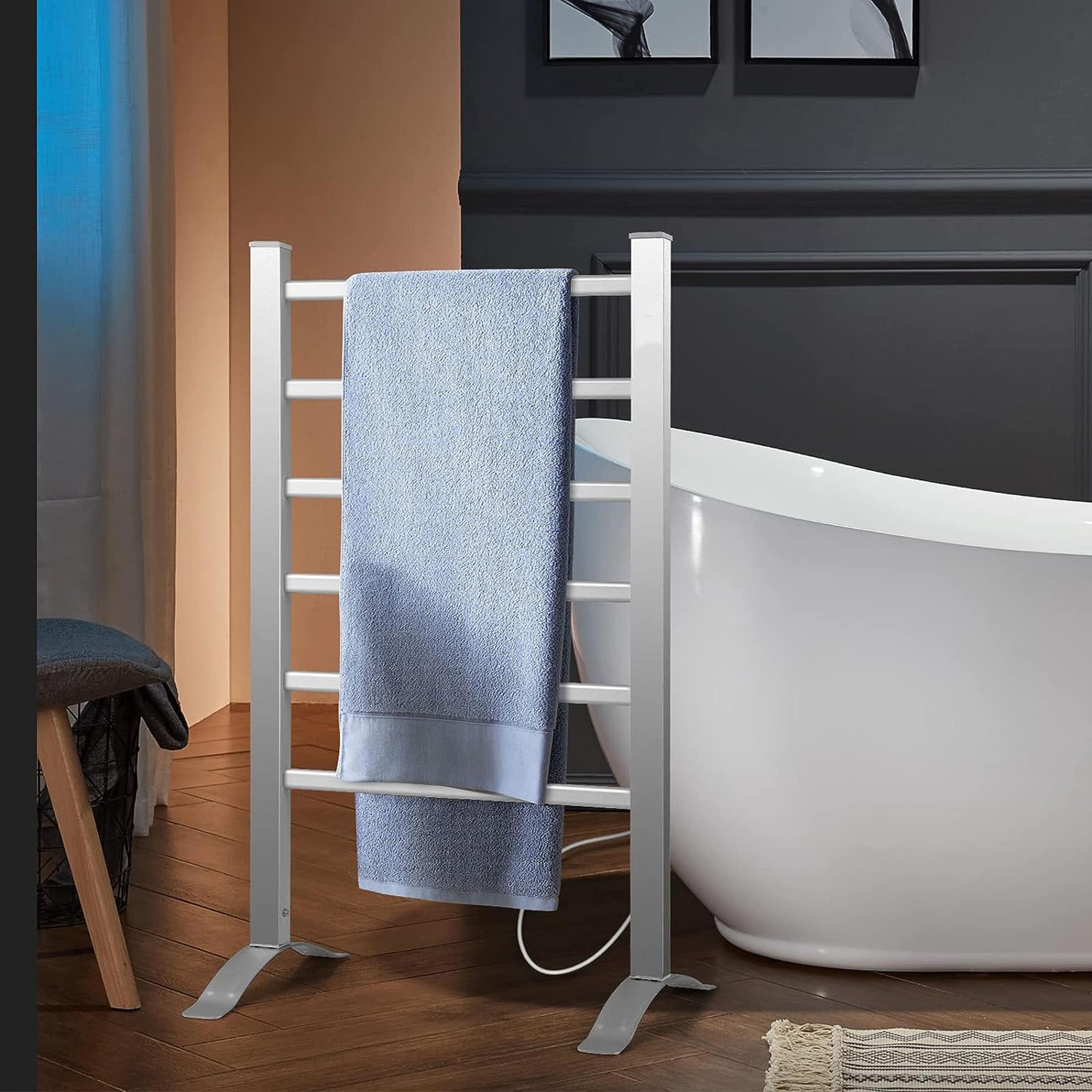 Electric Heated Towel Rack For Bathroom Wall Mounted Towel Warmer_voghion.com