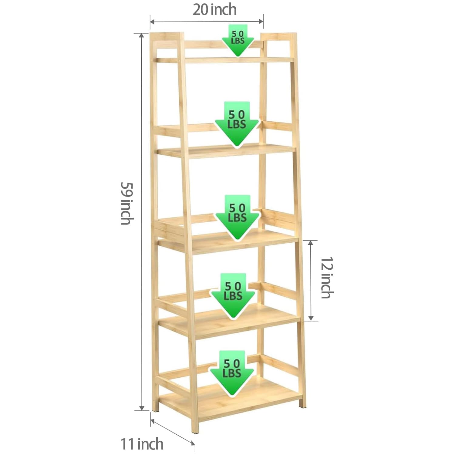 Bookshelf 5 Tiers, Bamboo Bookcase Book Shelf Storage Organizer Modern Display Shelving Unit Tall Book Shelf Corner Storage Rack for Home Office,Living Room,Kitchen,Bedroom,Bathroom, Office,Industrial Bookshelf 5 Tiers, Bamboo Bookcase Book Shelf Storage Organizer Modern Display Shelving Unit Tall Book Shelf Corner Storage Rack for Home Office,Living Room,Kitchen,Bedroom,Bathroom, Office,Industrial