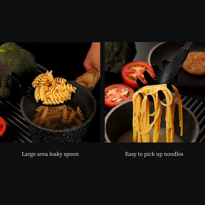 Cooking Utensil Set Premium 5 Piece Kitchen Utensil Set - Stainless Steel Handle And Nylon Faucet, Non-Stick, Heat Resistant, For Home, Kitchen Gift_voghion.com