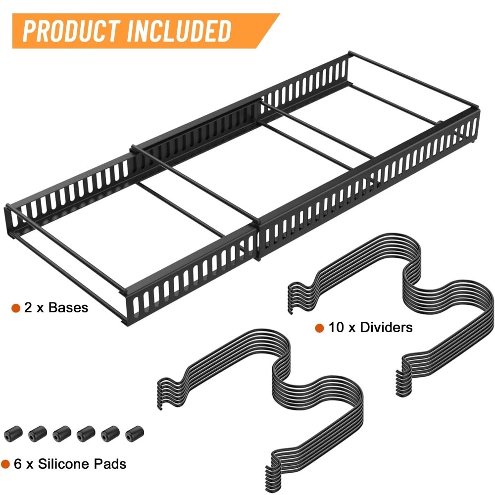 Expandable Pot Lid Organizer, Pots And Pans Lid Rack, Adjustable Pot Lid Holders For Cabinet, Clearance_voghion.com