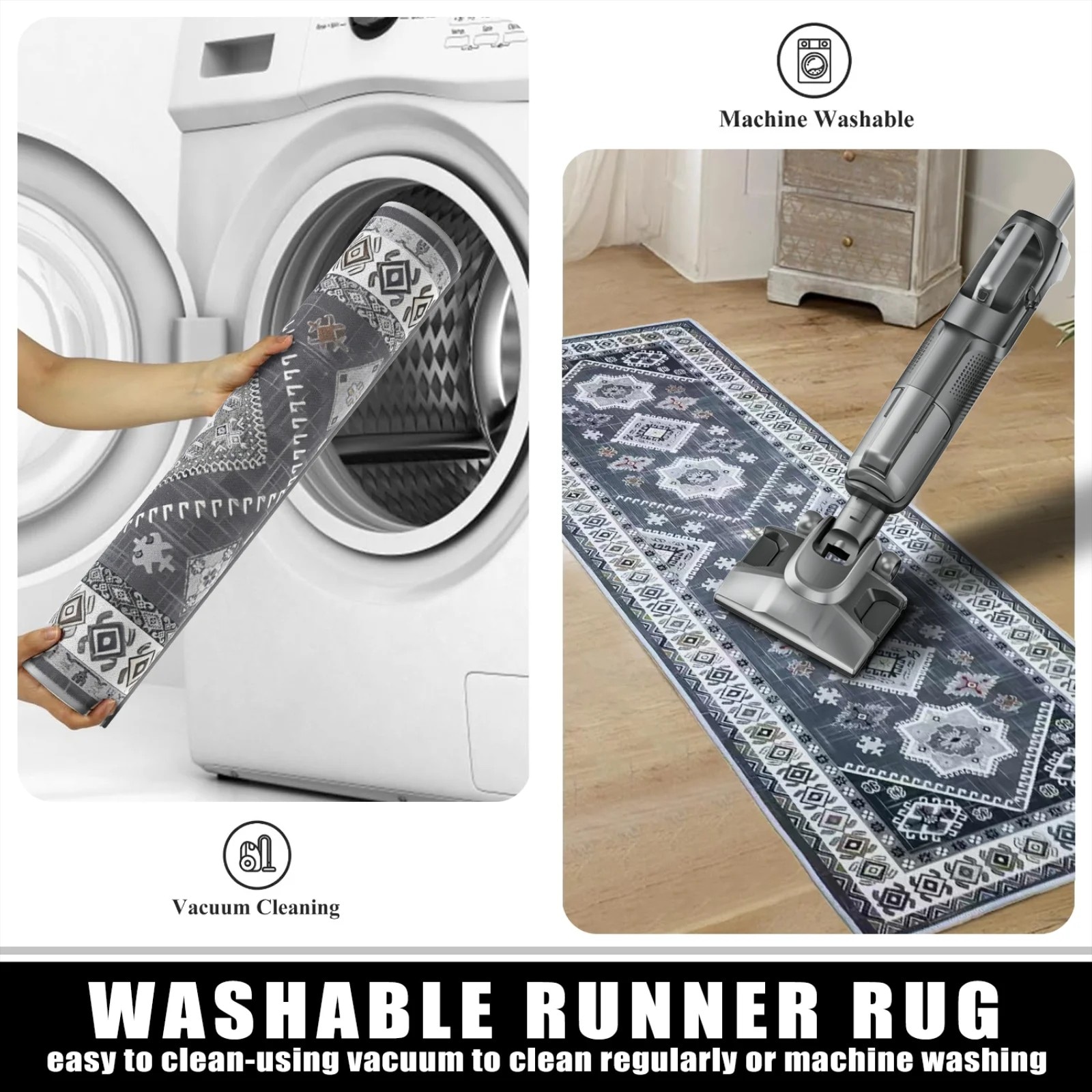 Kitchen Rugs And Runner Sets Of 3, Kitchen Floor Mat Carpet, Washable Non Slip Kitchen Runner Rug, Farmhouse Hallway Doormat For Holiday Home Decor_voghion.com