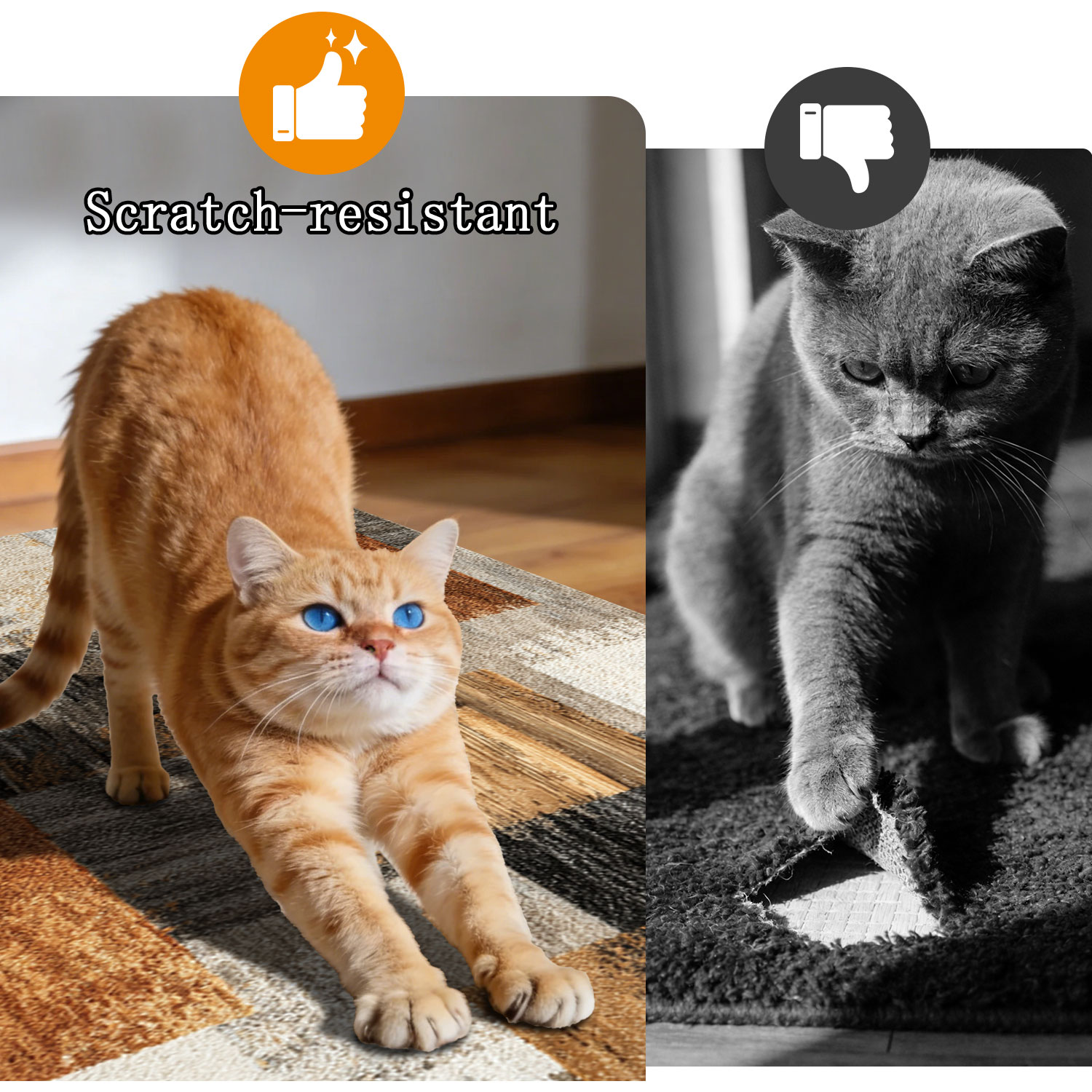Three-piece Kitchen Rug Set Non-slip Washable Abstract Design_voghion.com