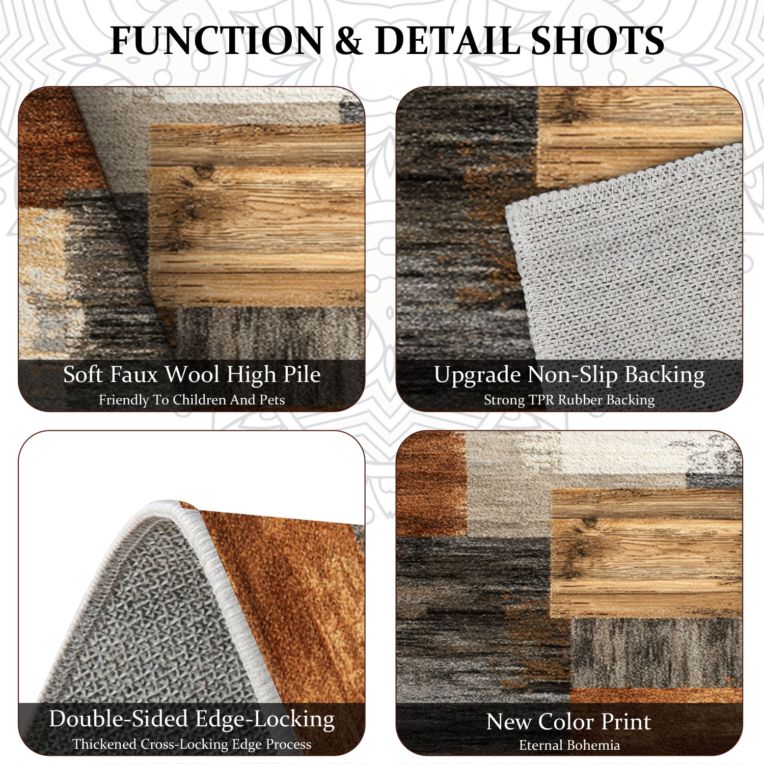 Three-piece Kitchen Rug Set Non-slip Washable Abstract Design_voghion.com