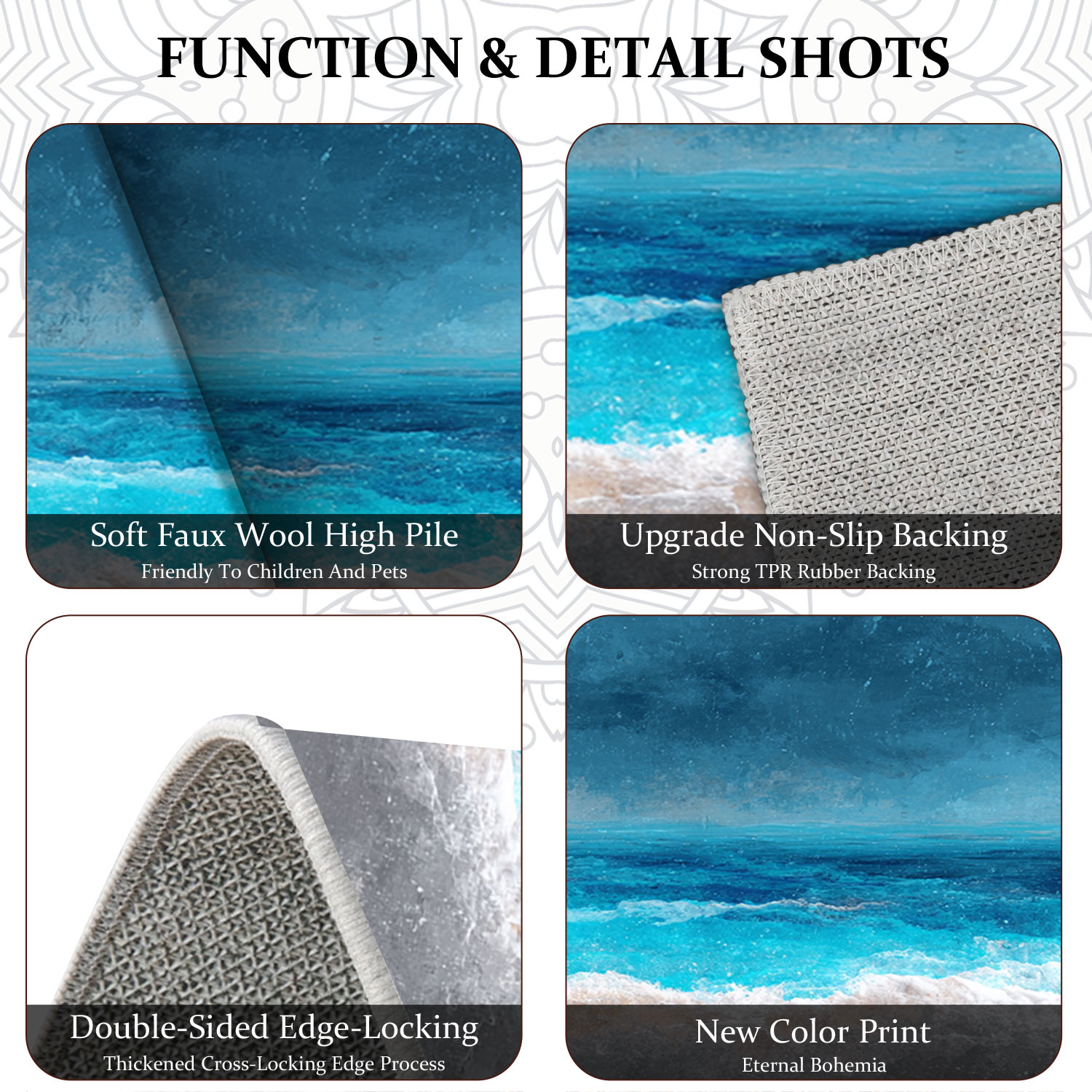 Three-piece Kitchen Rug Set Non-slip And Washable Abstract Pattern_voghion.com