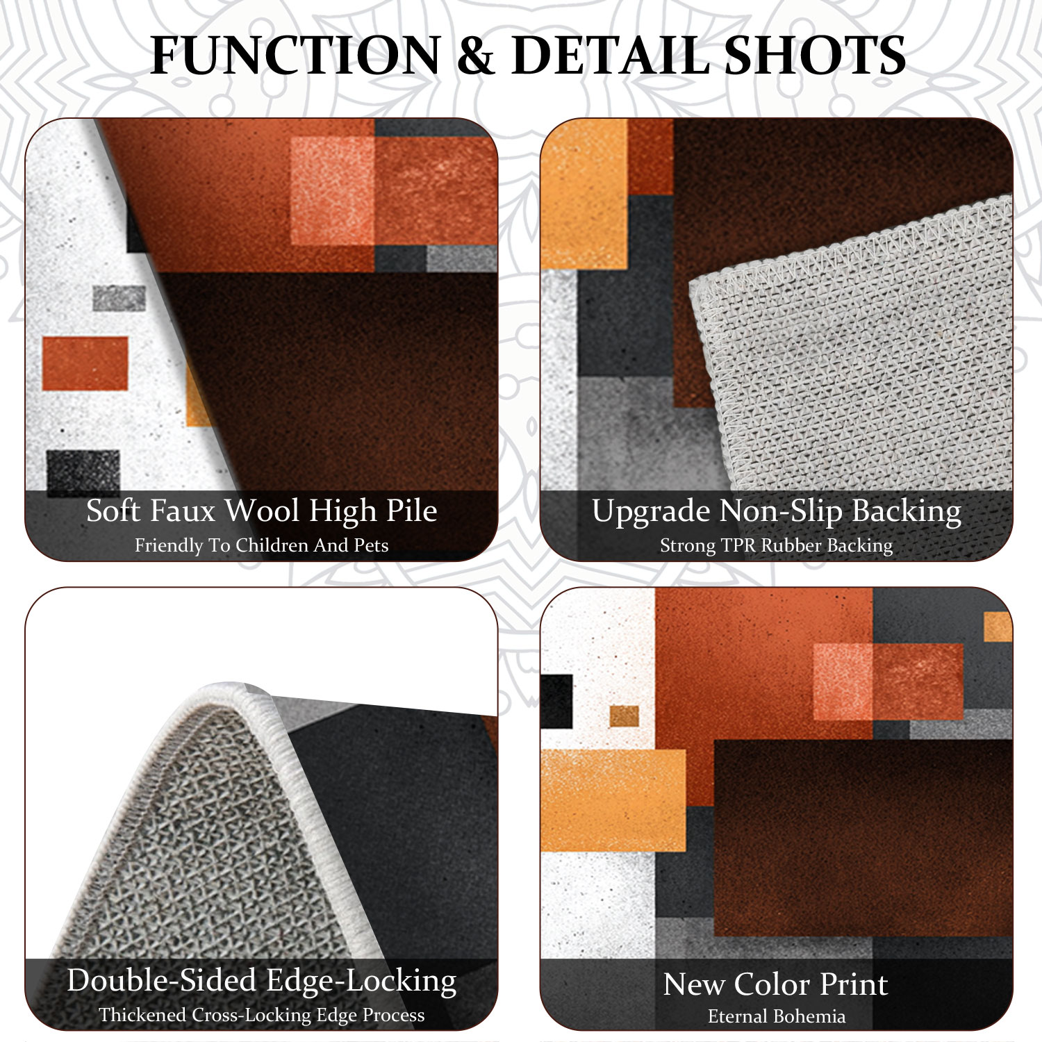 Three Piece Kitchen Rug Set Non Slip Abstract Washable Kitchen Runner_voghion.com