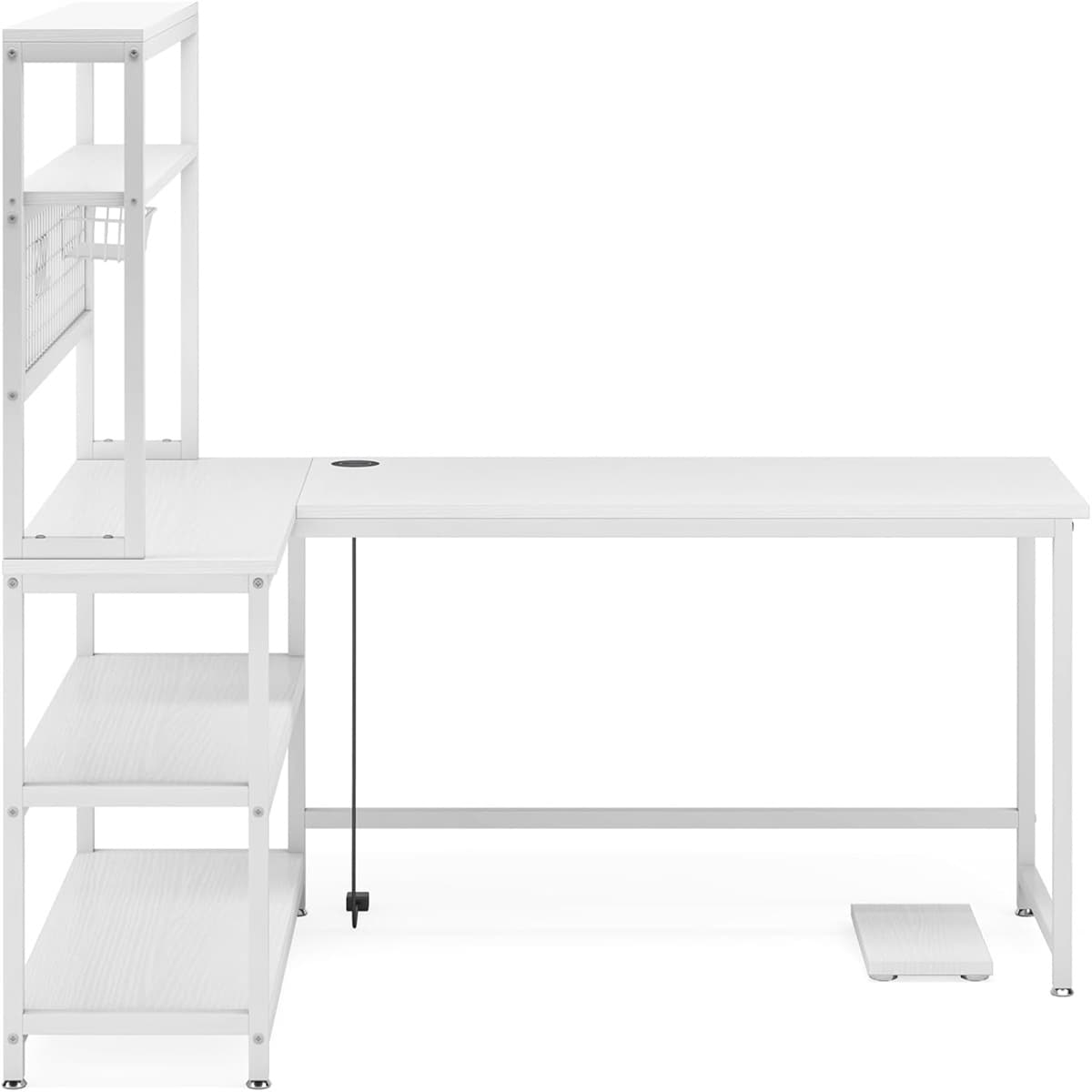 L-Shaped Desk ,Office Desk,Study Writing Table,white_voghion.com