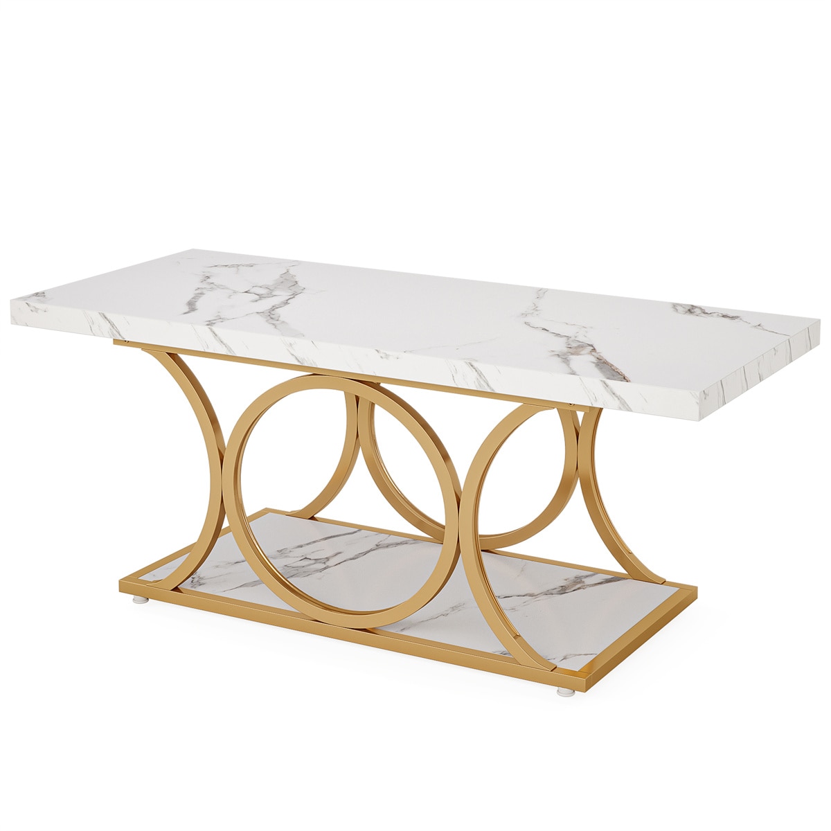 Coffee Table,Center Table With Marble Top_voghion.com