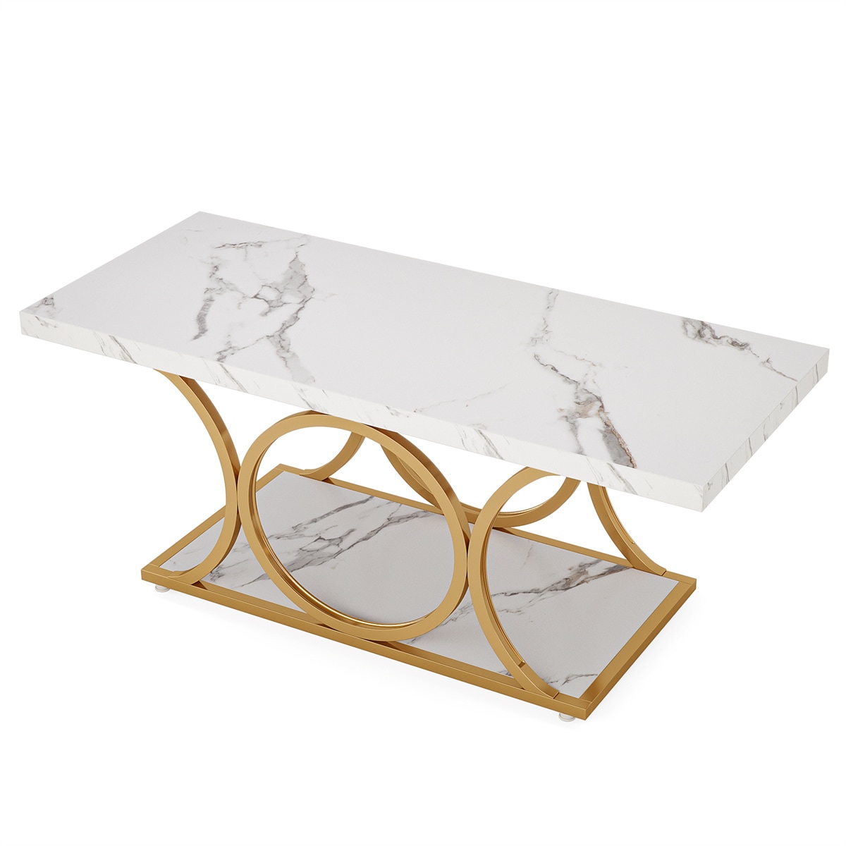 Coffee Table,Center Table With Marble Top_voghion.com