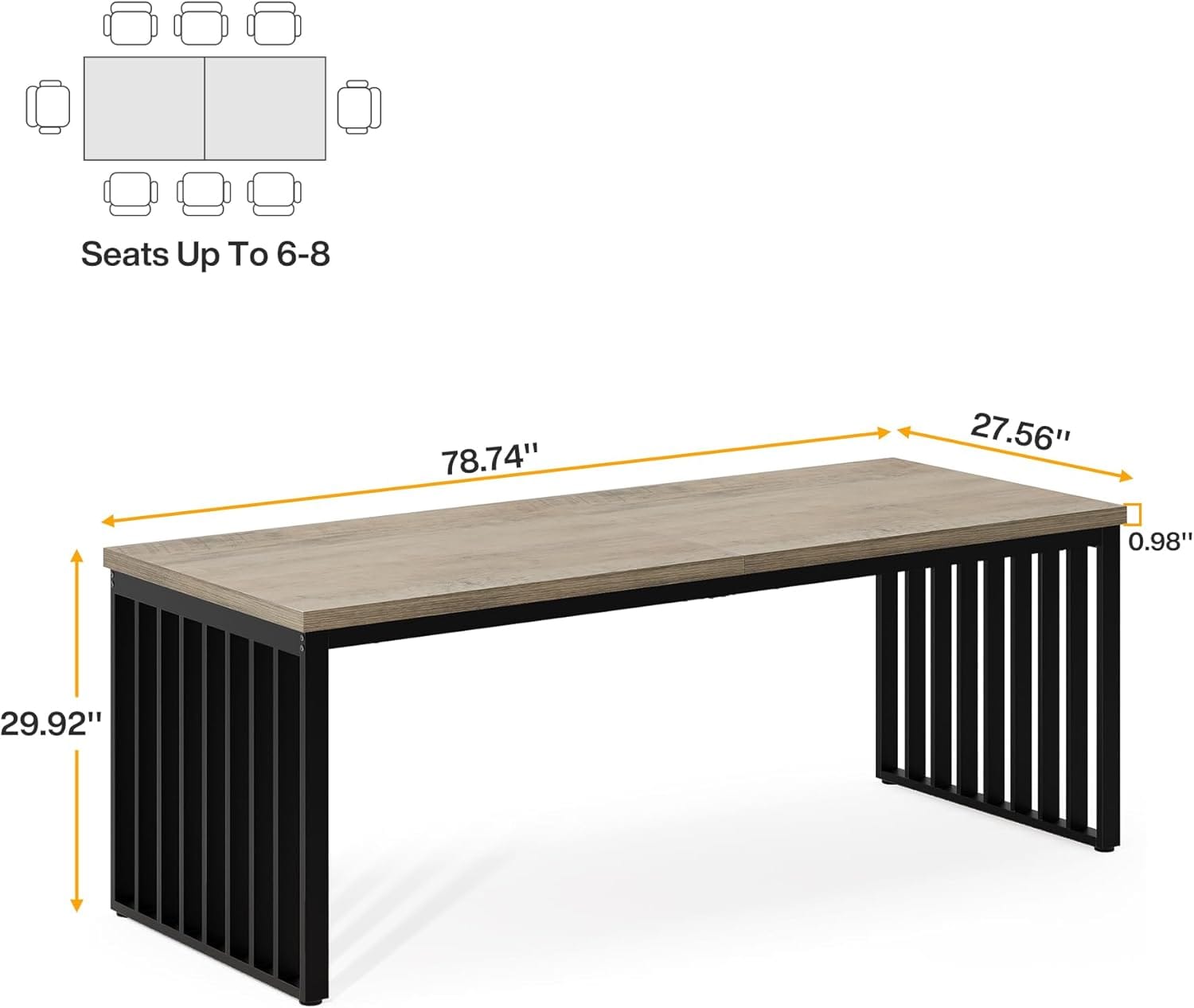 Two Person Desk, Long Executive Desk Double Computer Desk_voghion.com
