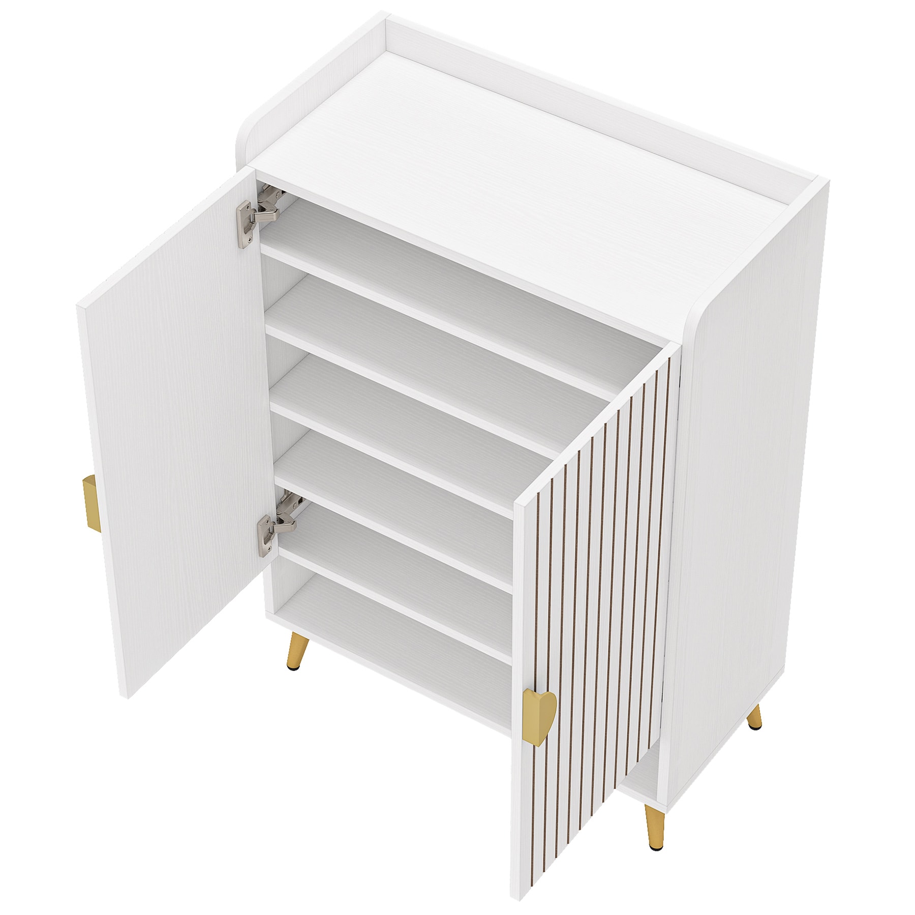 Shoe Cabinet, Shoe Storage Organizer With Adjustable Shelves_voghion.com
