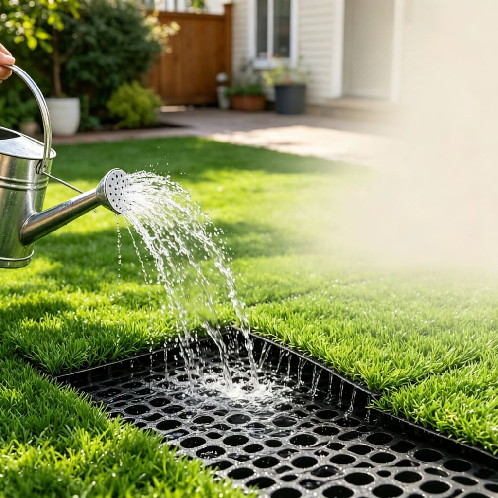 10' X 3' Artificial Turf Grass With Simulated Look & Feel UV Protection, & Drain Holes For Rain_maomaolike.com
